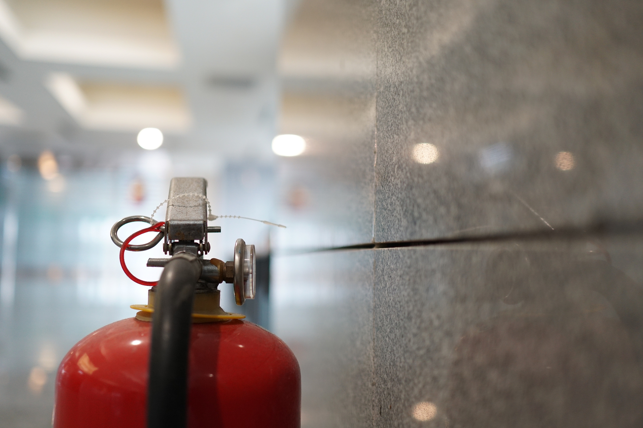 extinguisher in public places.