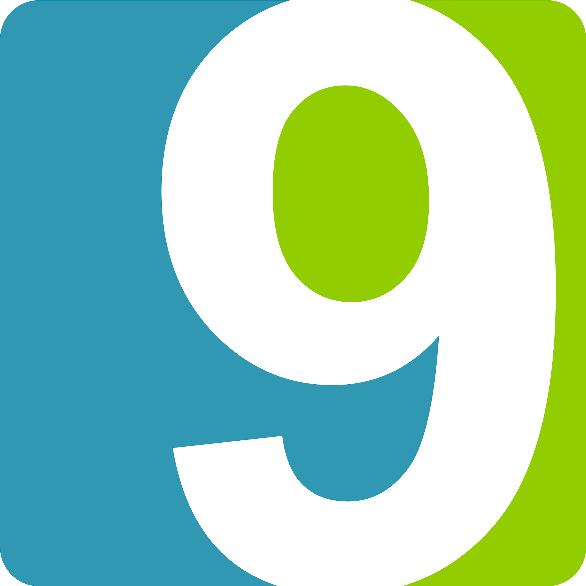 modern logo number 9