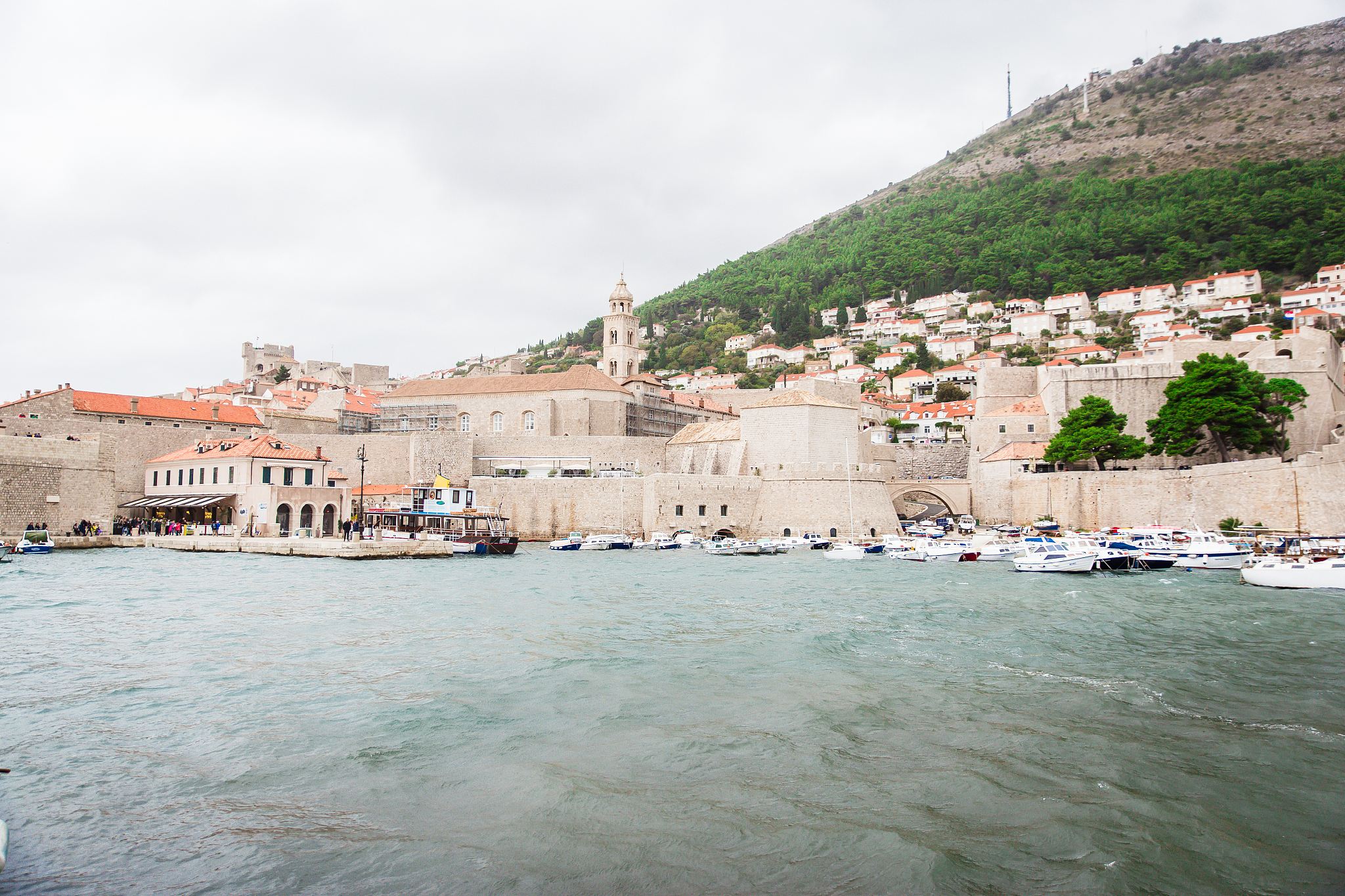 harbor in old city of dubrovnik