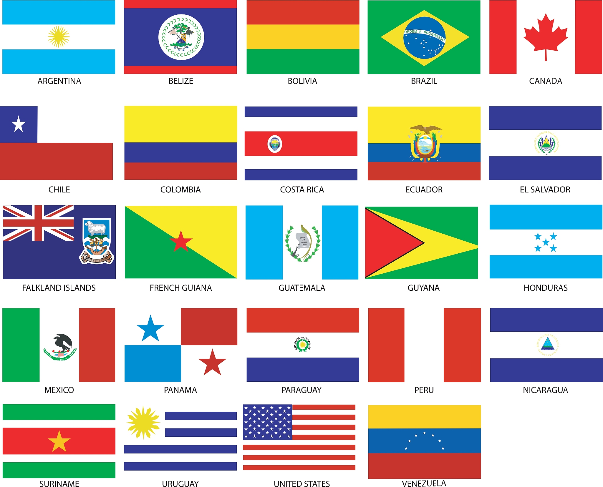 american flags