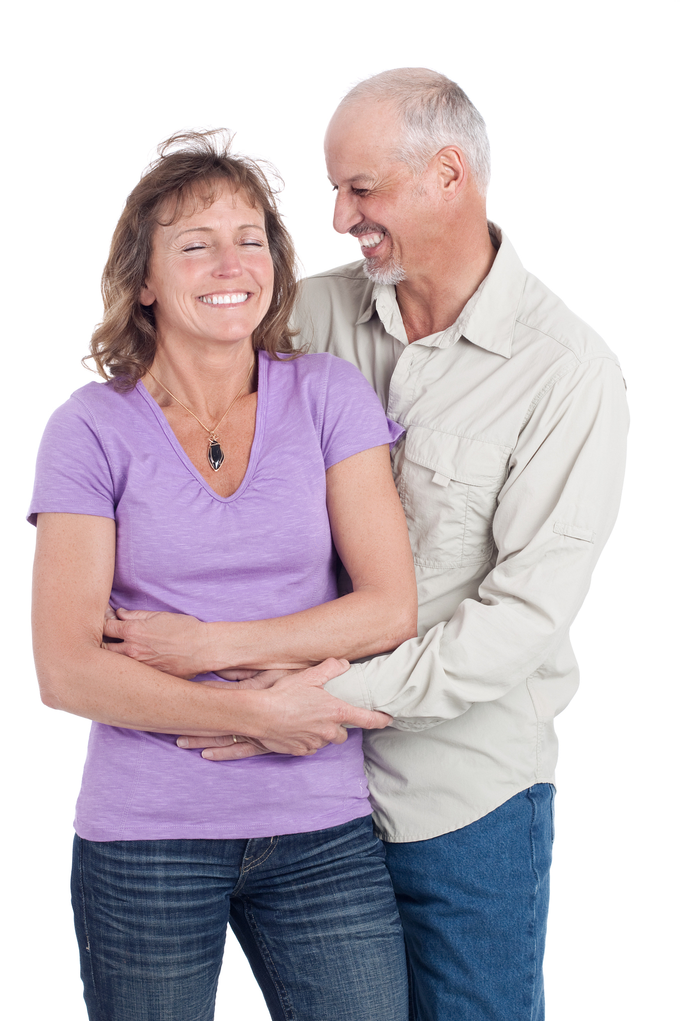 attractive happy mature couple