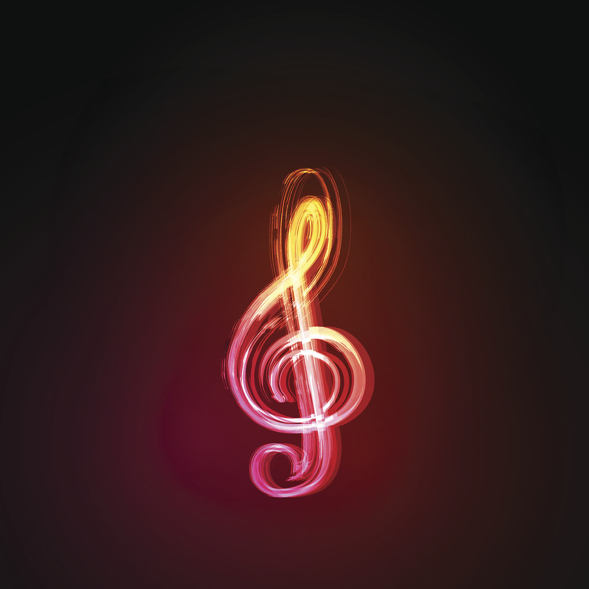 light music notes on background
