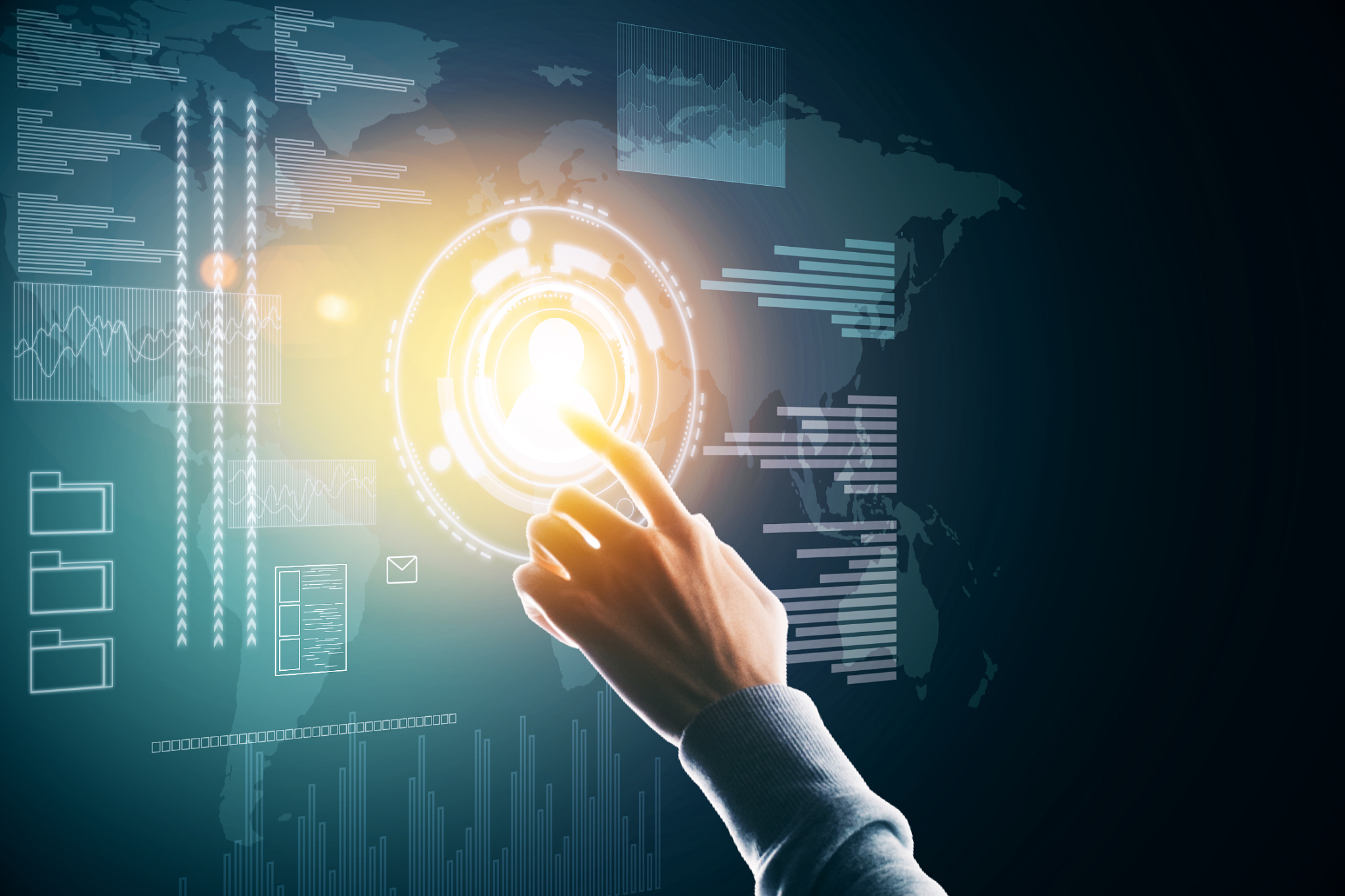 finance and network concept