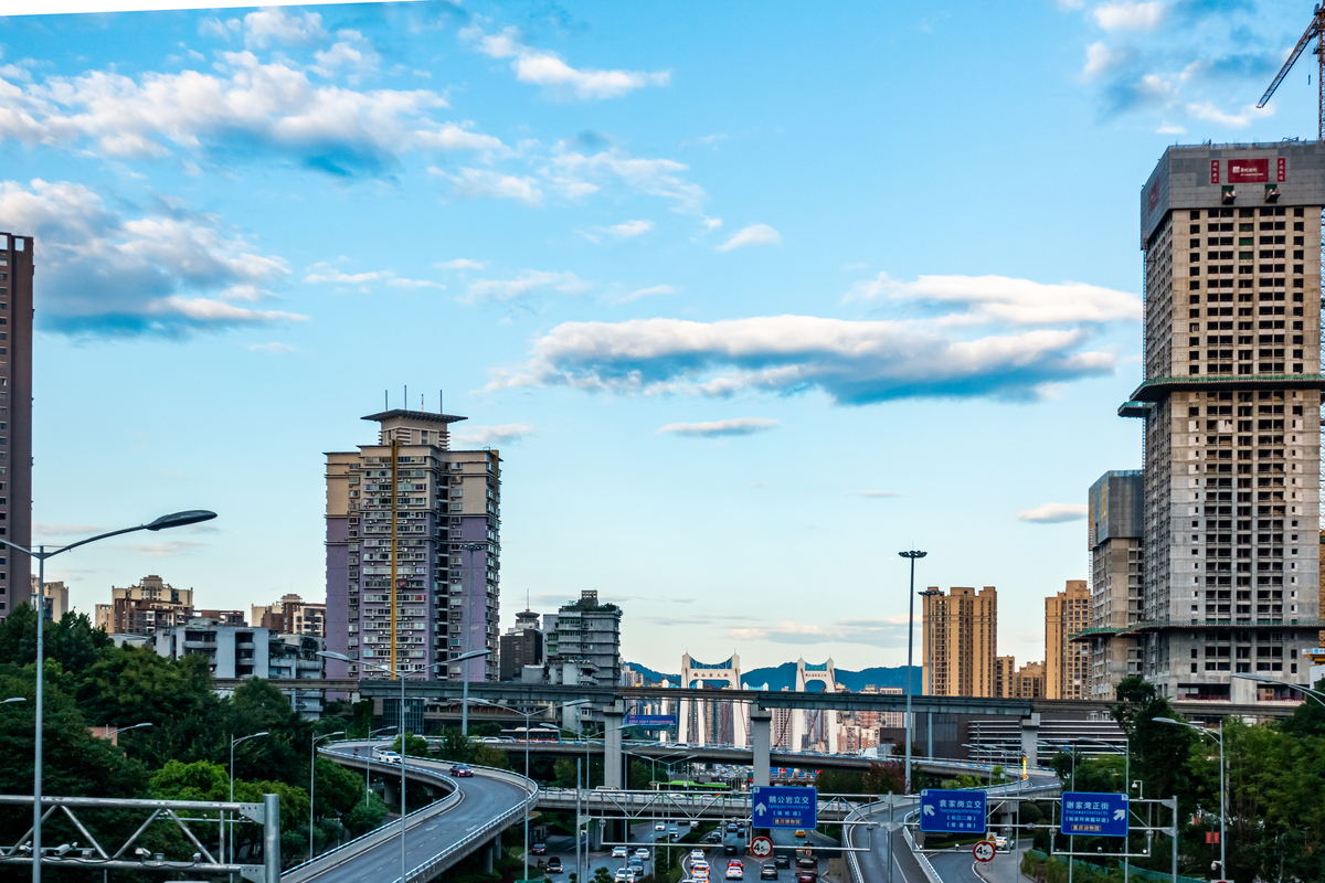 城市交通,重庆,中国,亚洲