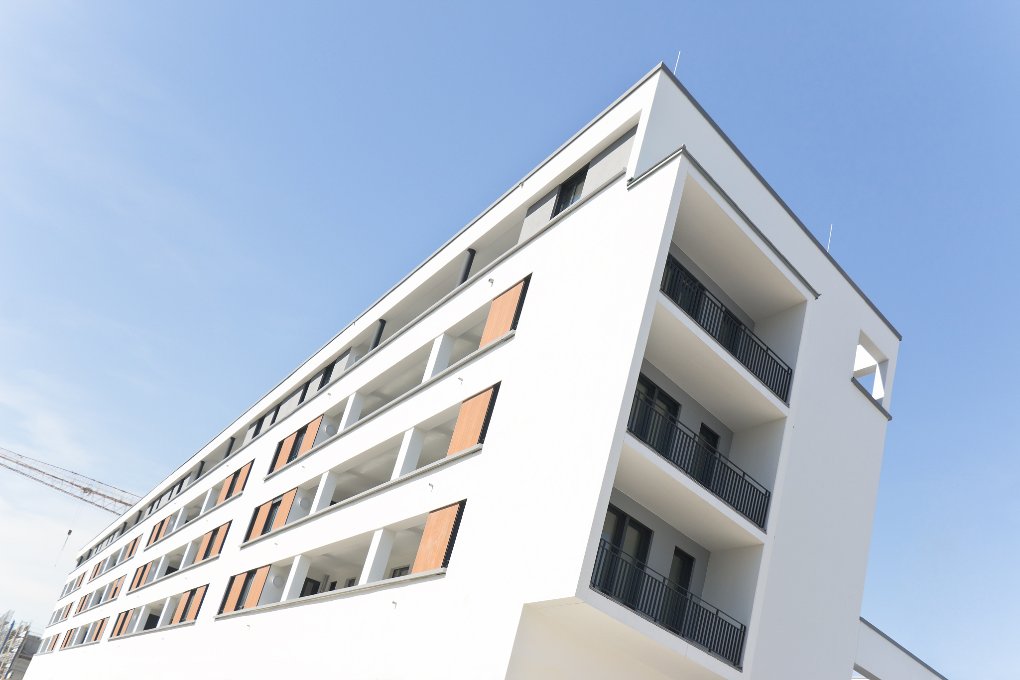 facade of a modern apartment building