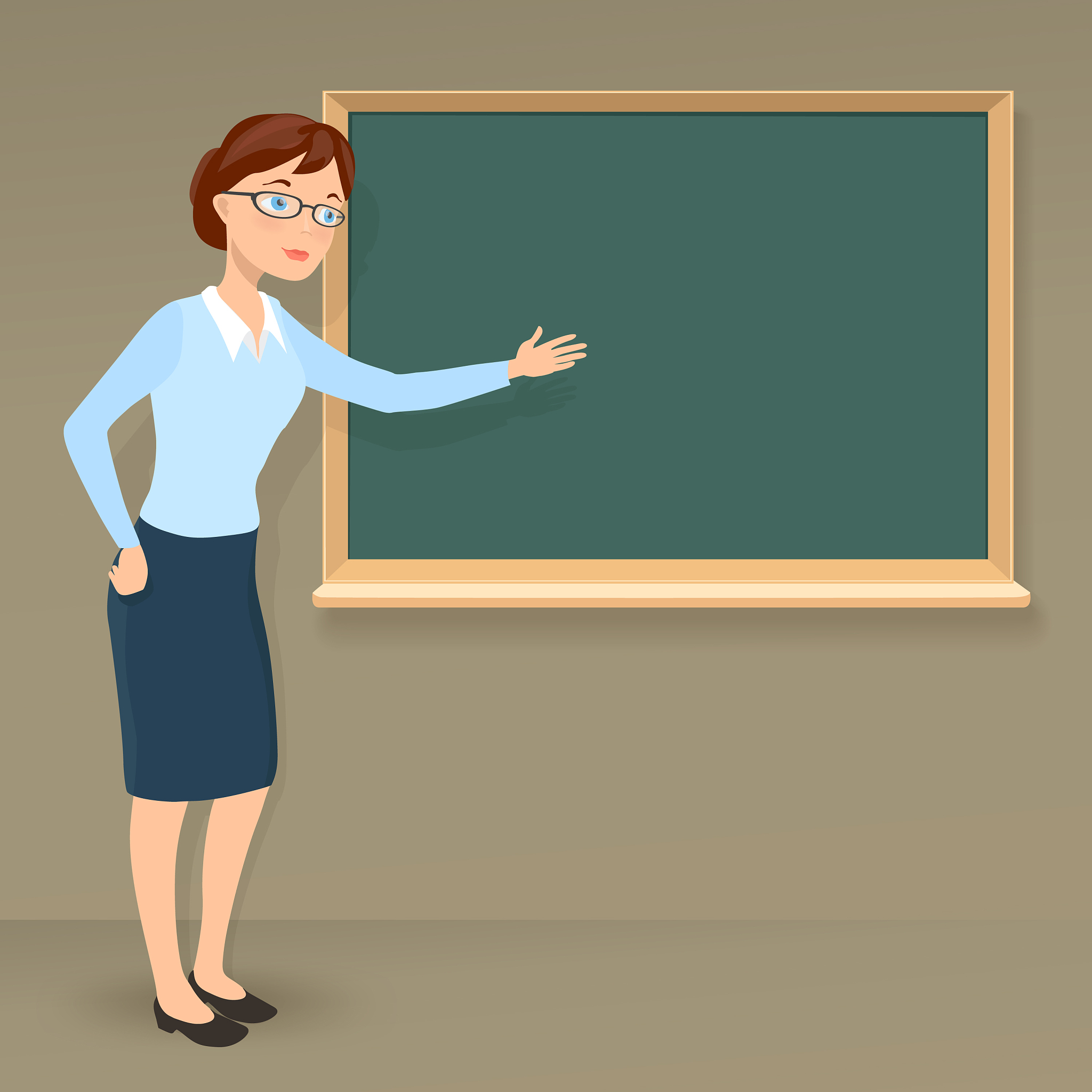 young female teacher