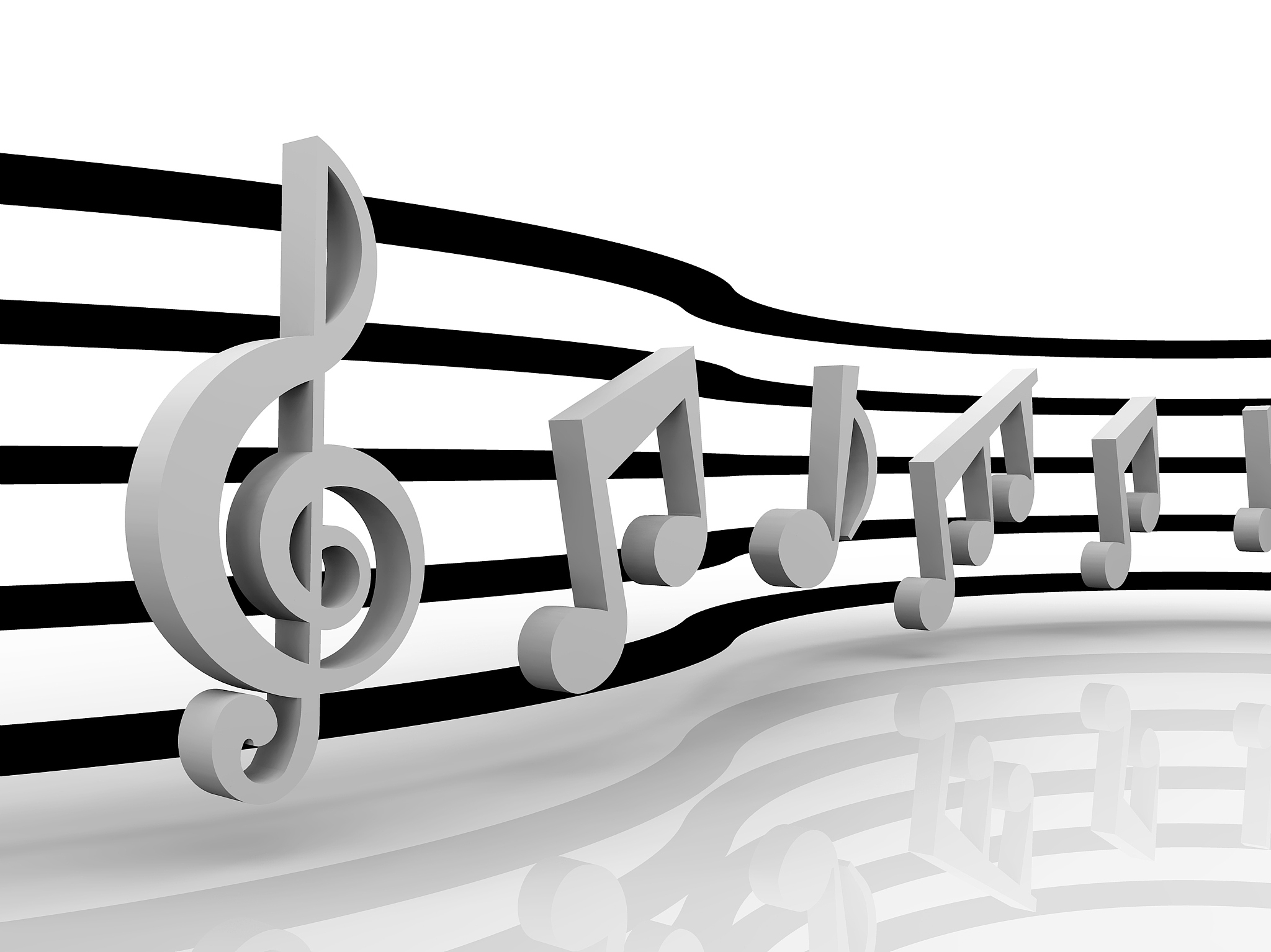 illustration of a music theme with notes