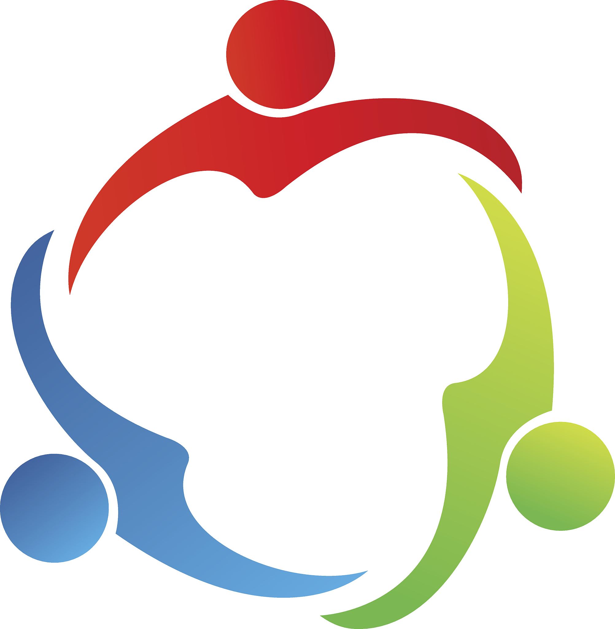 icon teamwork hugging unity business people