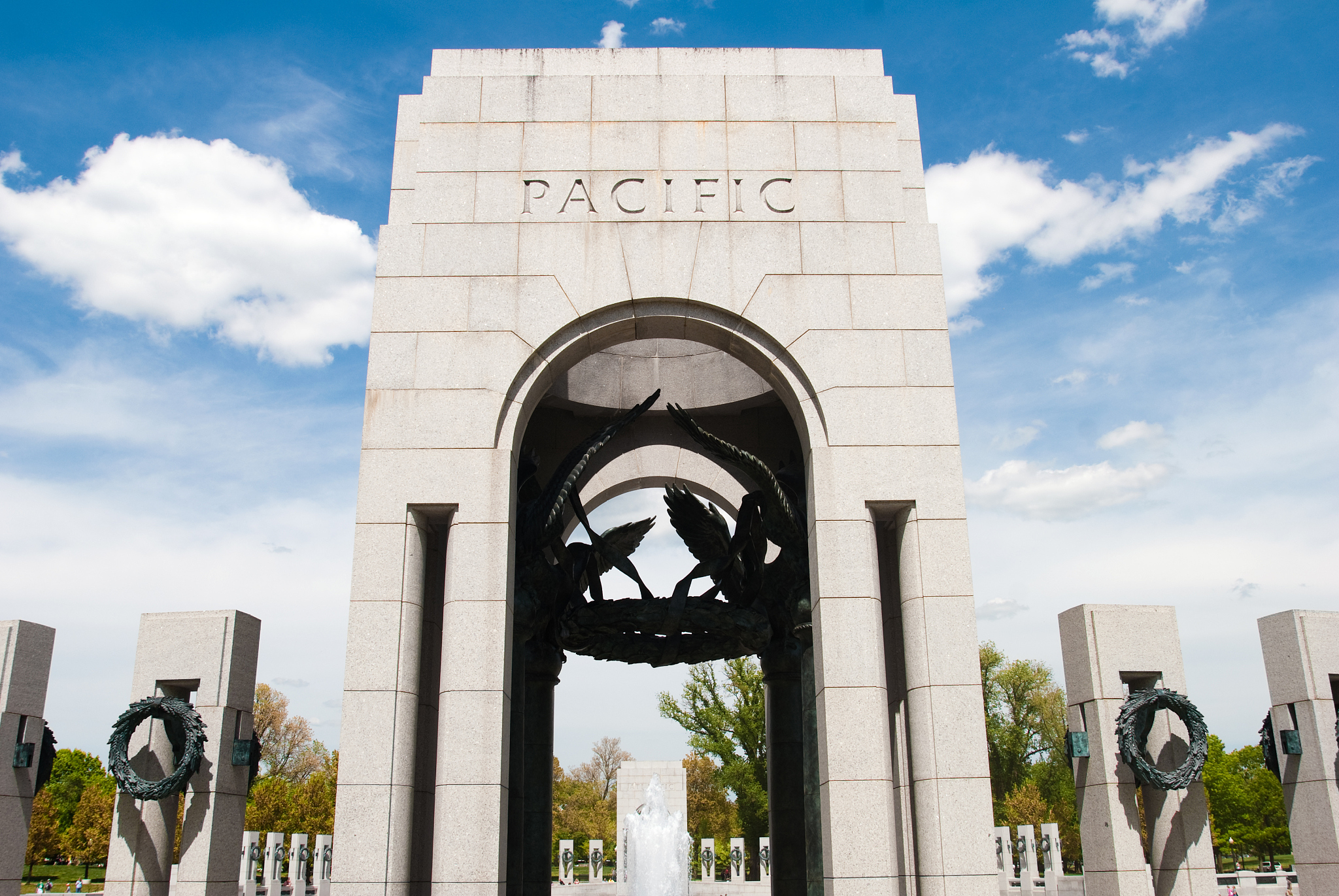 pacific arch at world war ii memorial in washington dc