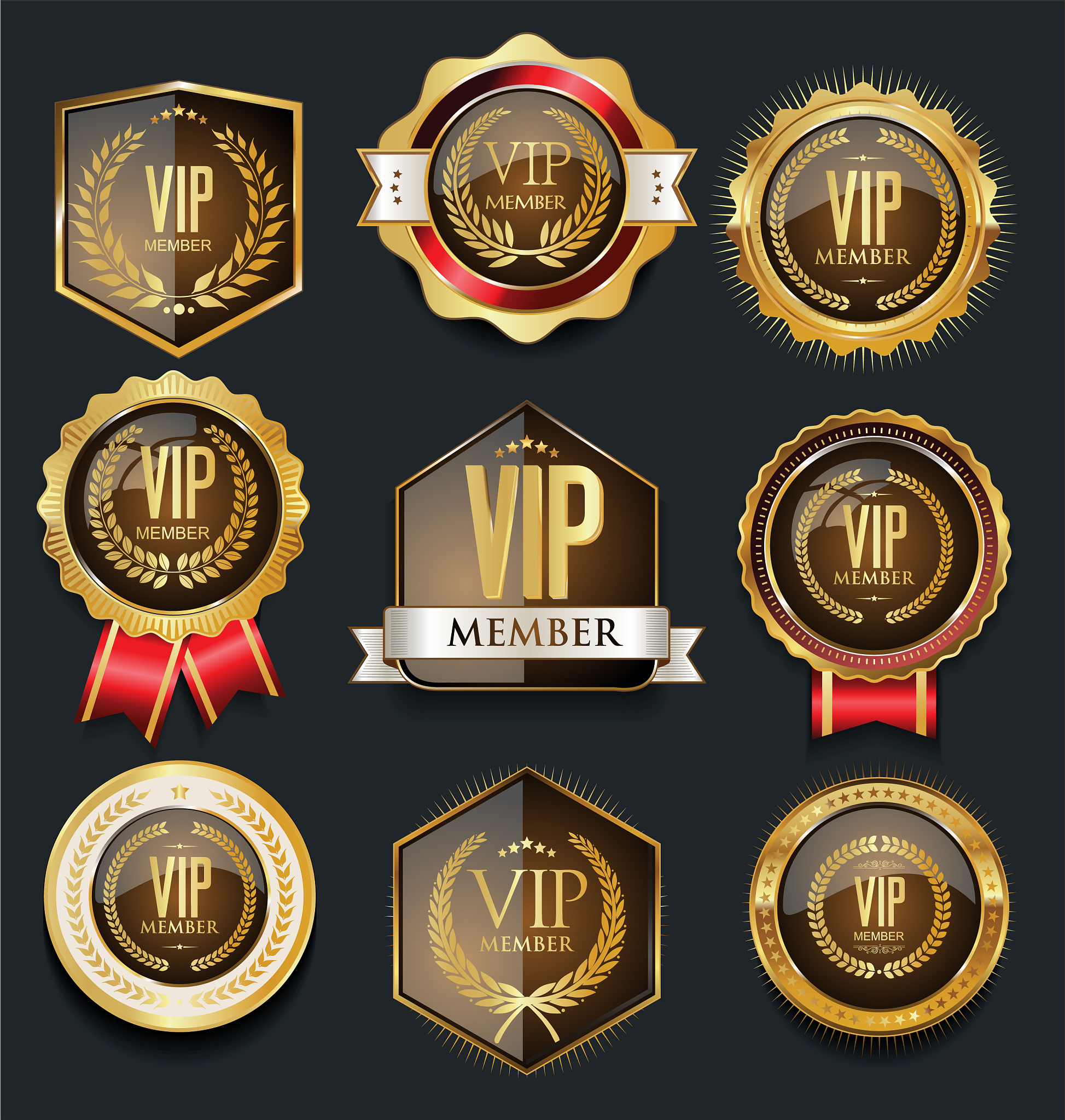 vip golden label collection