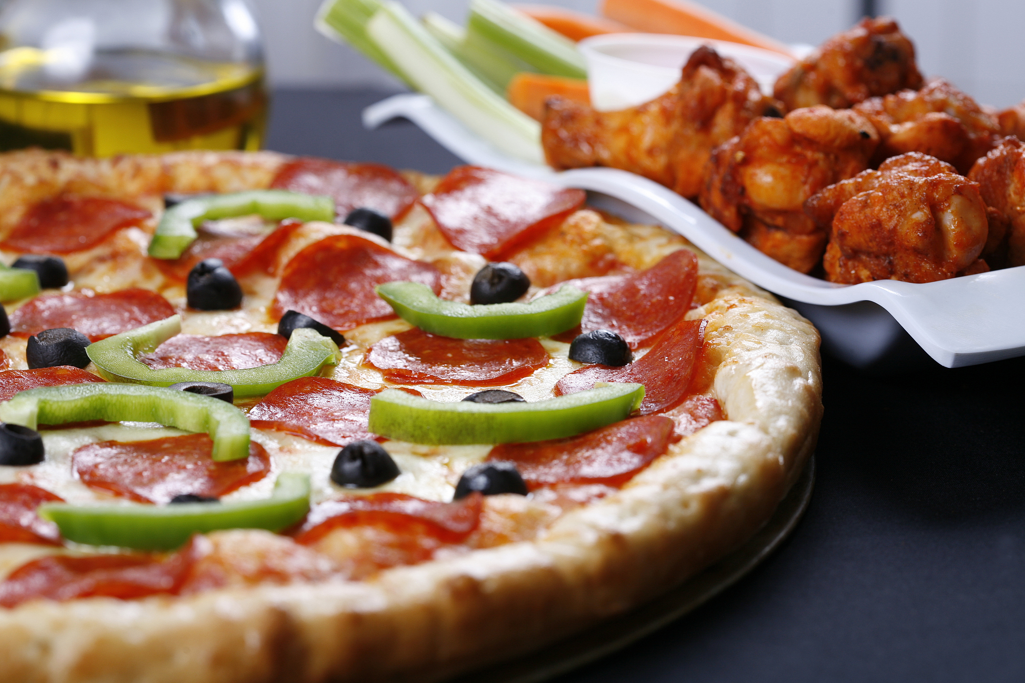 pizza and wings