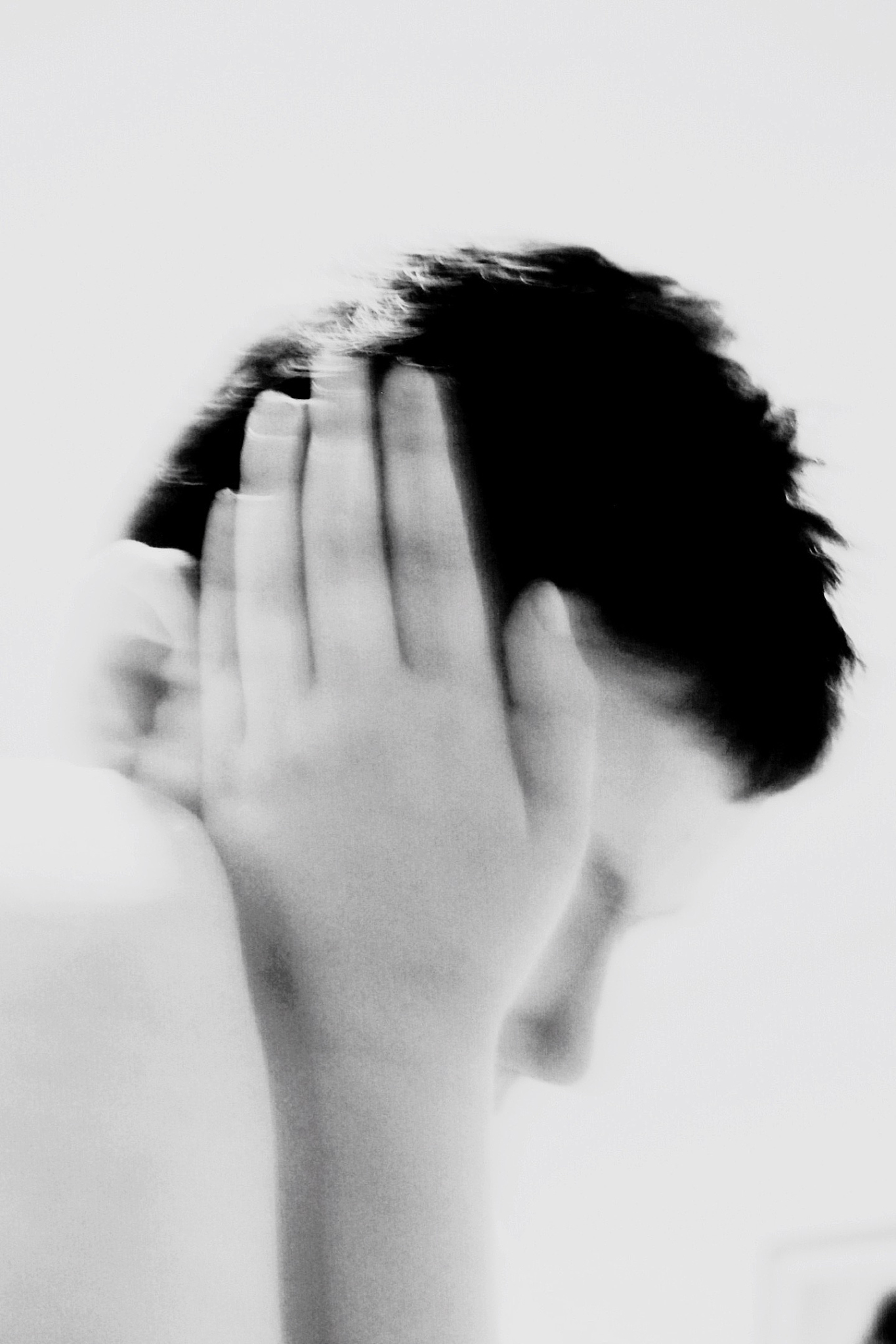cropped image of man on white background