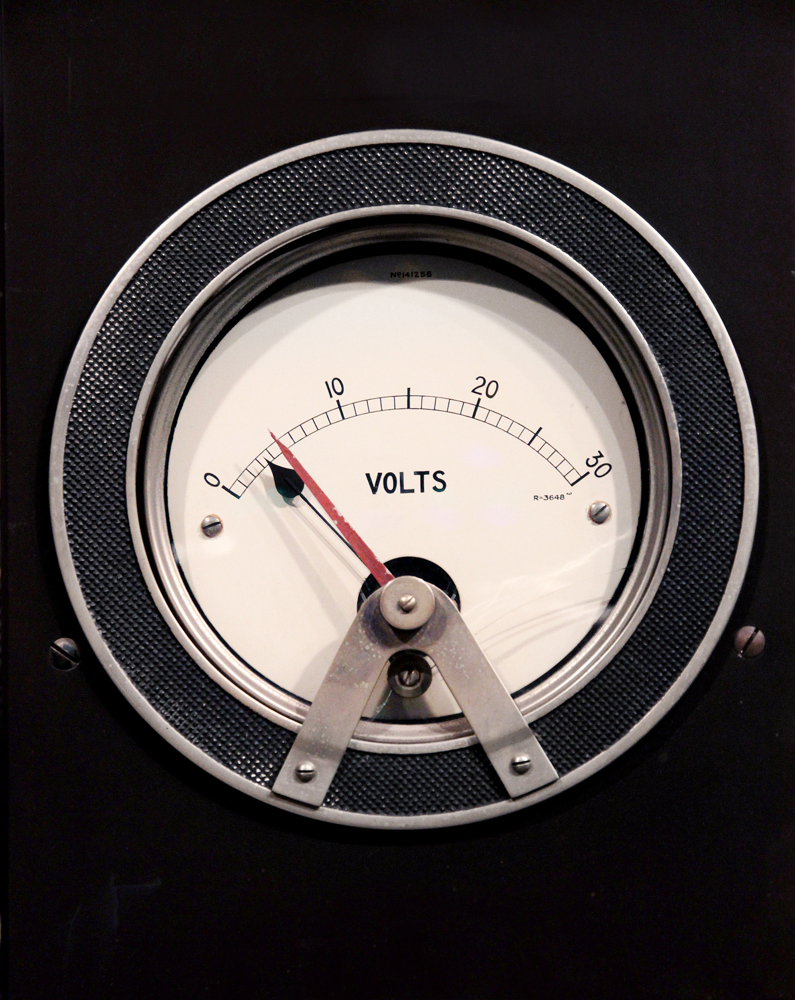 large 1900s voltmetre