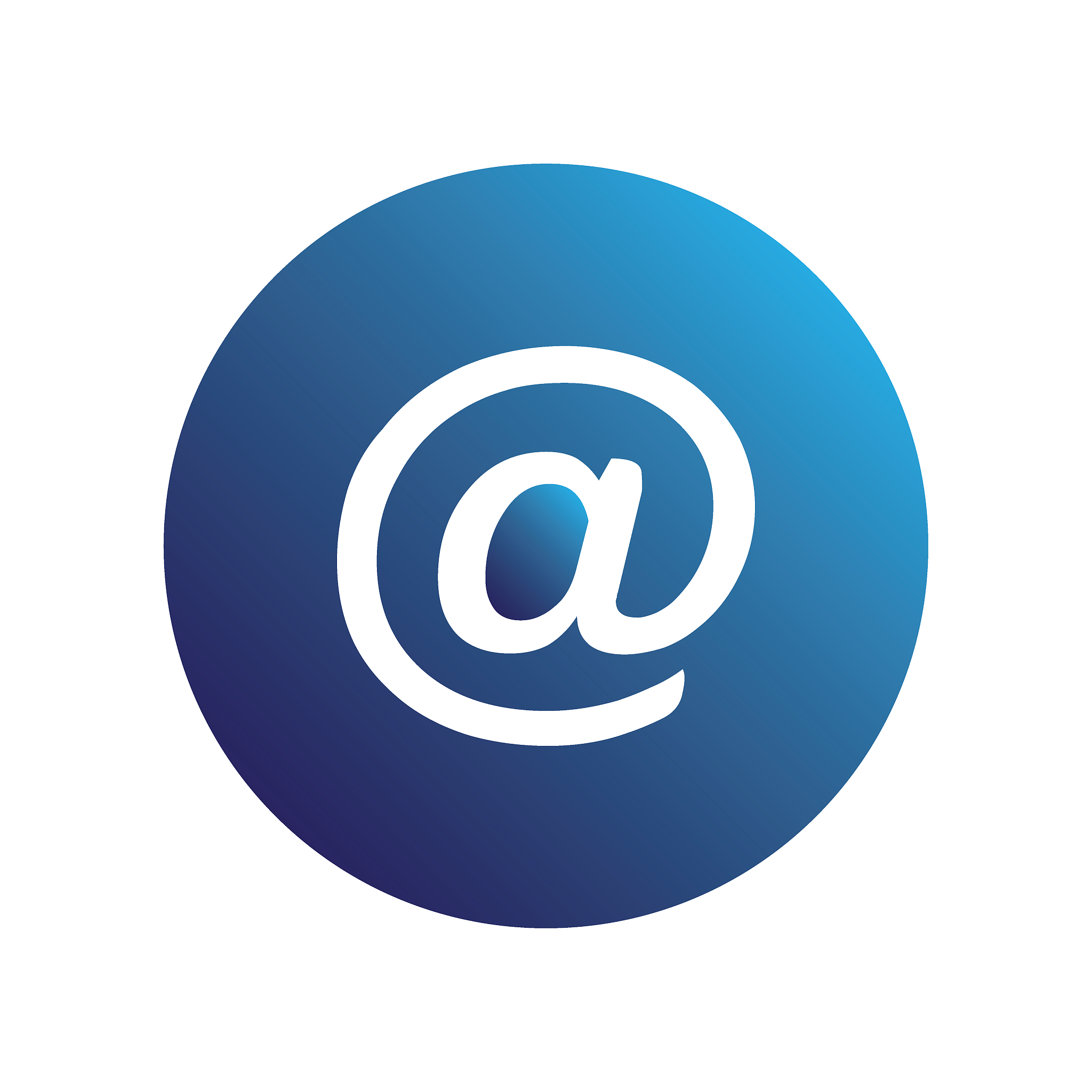 blue mail icon