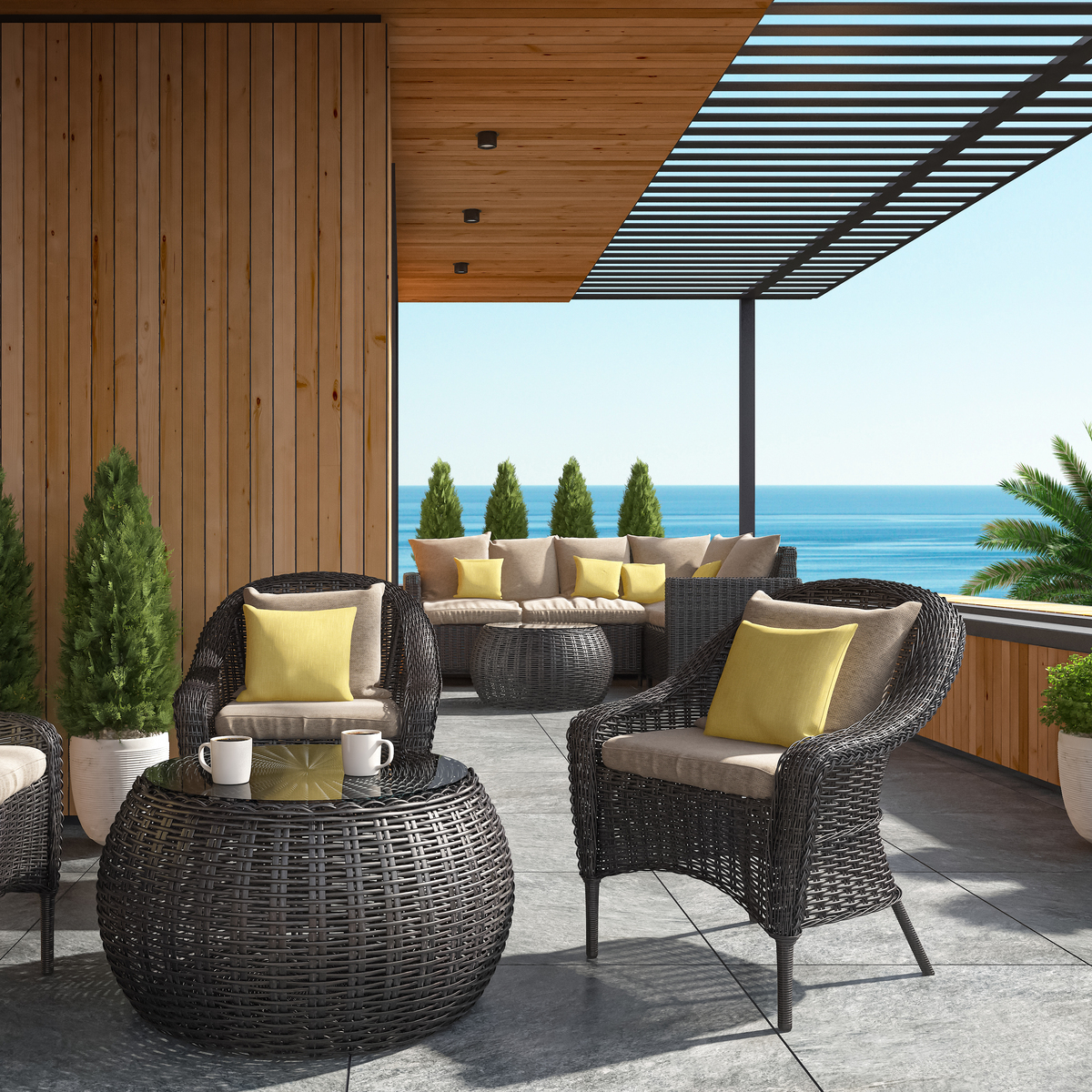 高端户外休闲家具案例分享 | 大户院子轻奢风，打造您的专属美学空间