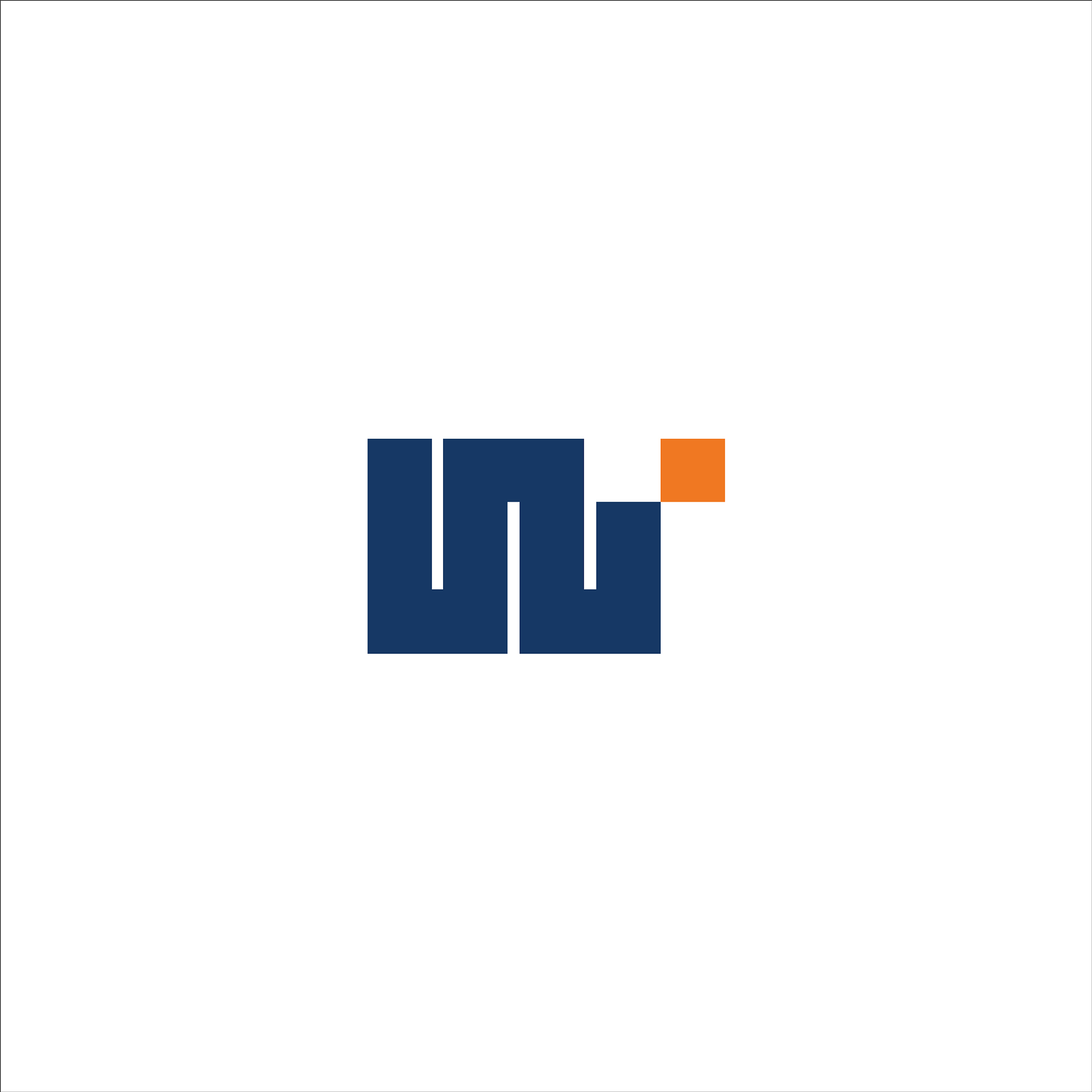 initial letter w or ww logo design template
