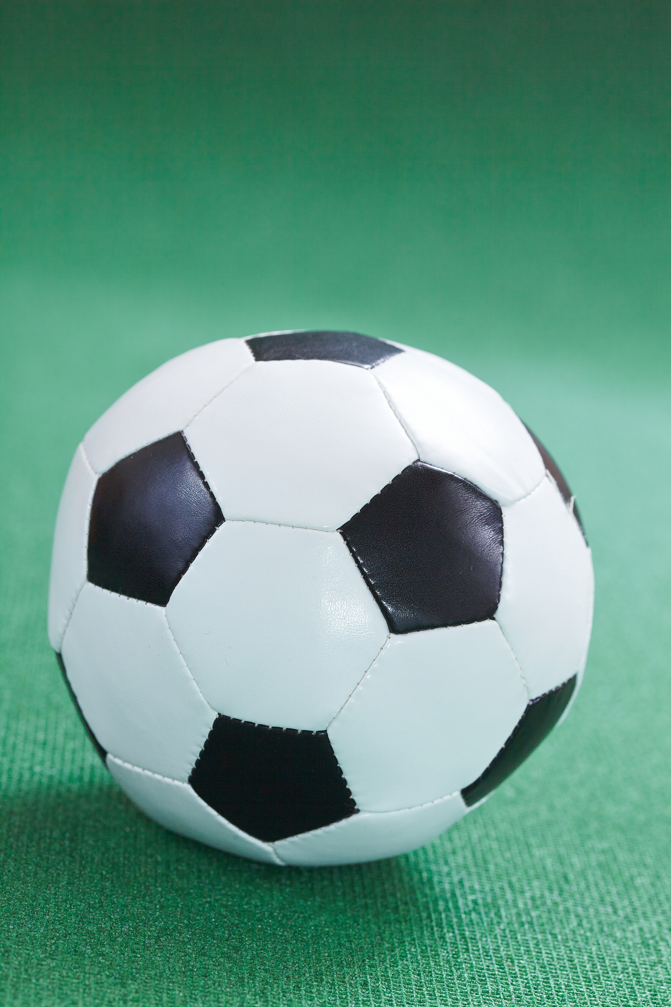 soccer ball on a green field