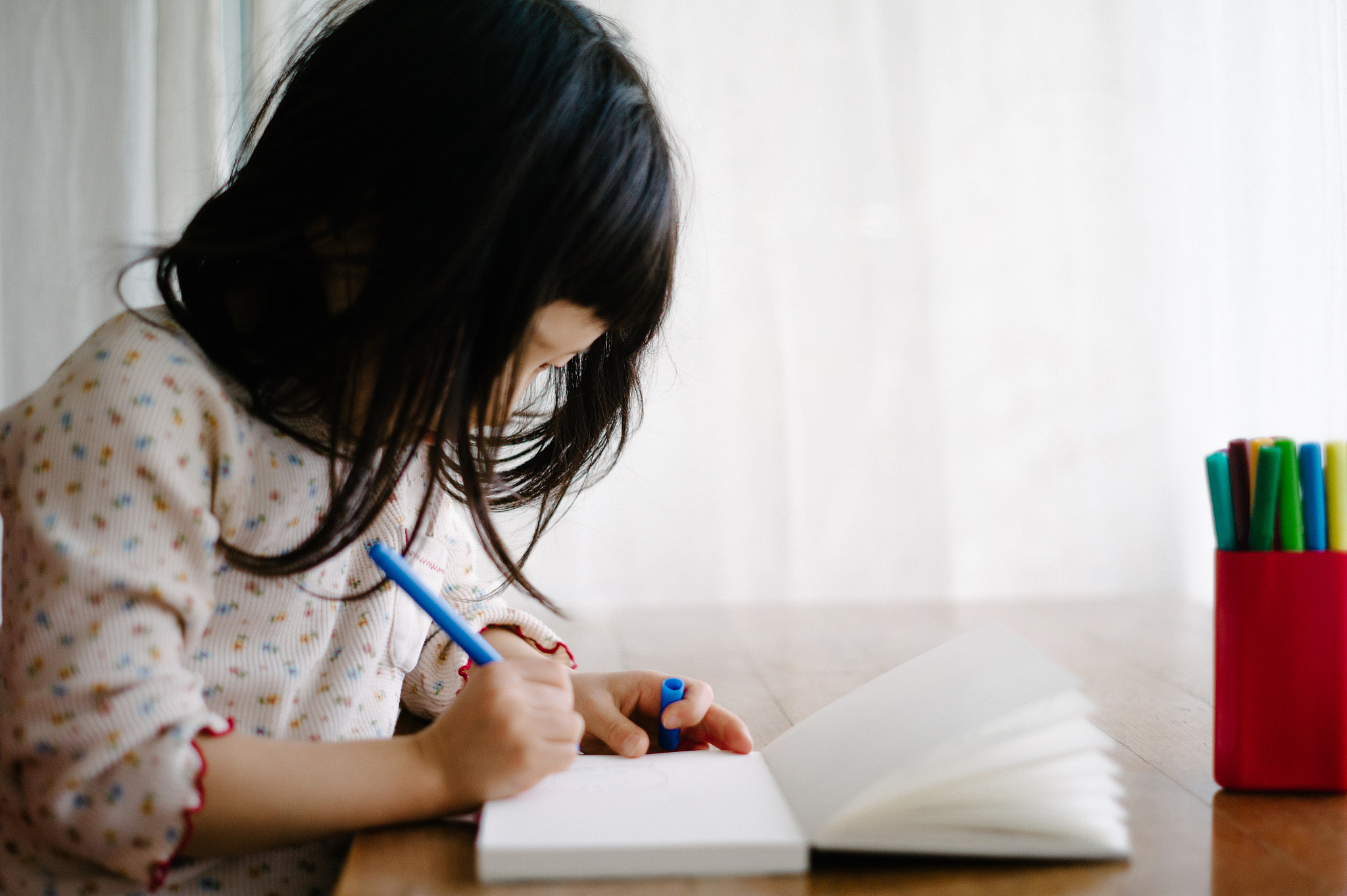 girl studying