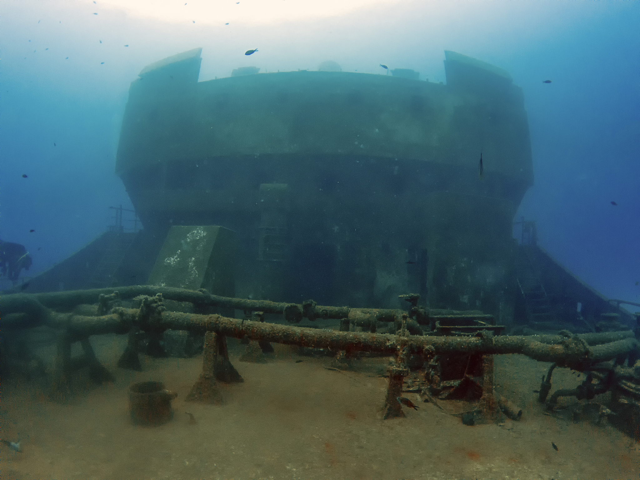 the wreck of the um el faroud off the coast of malta