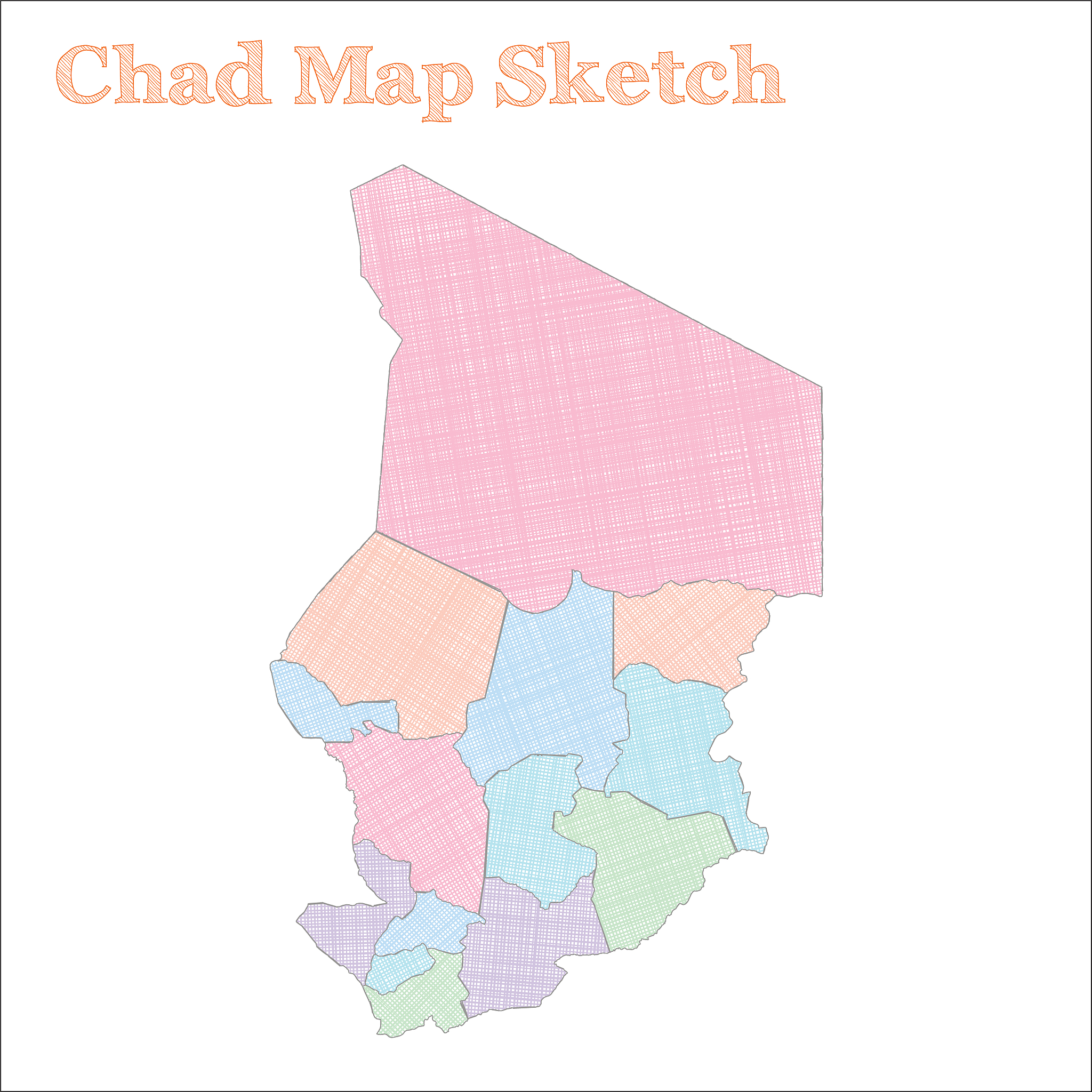chad map.