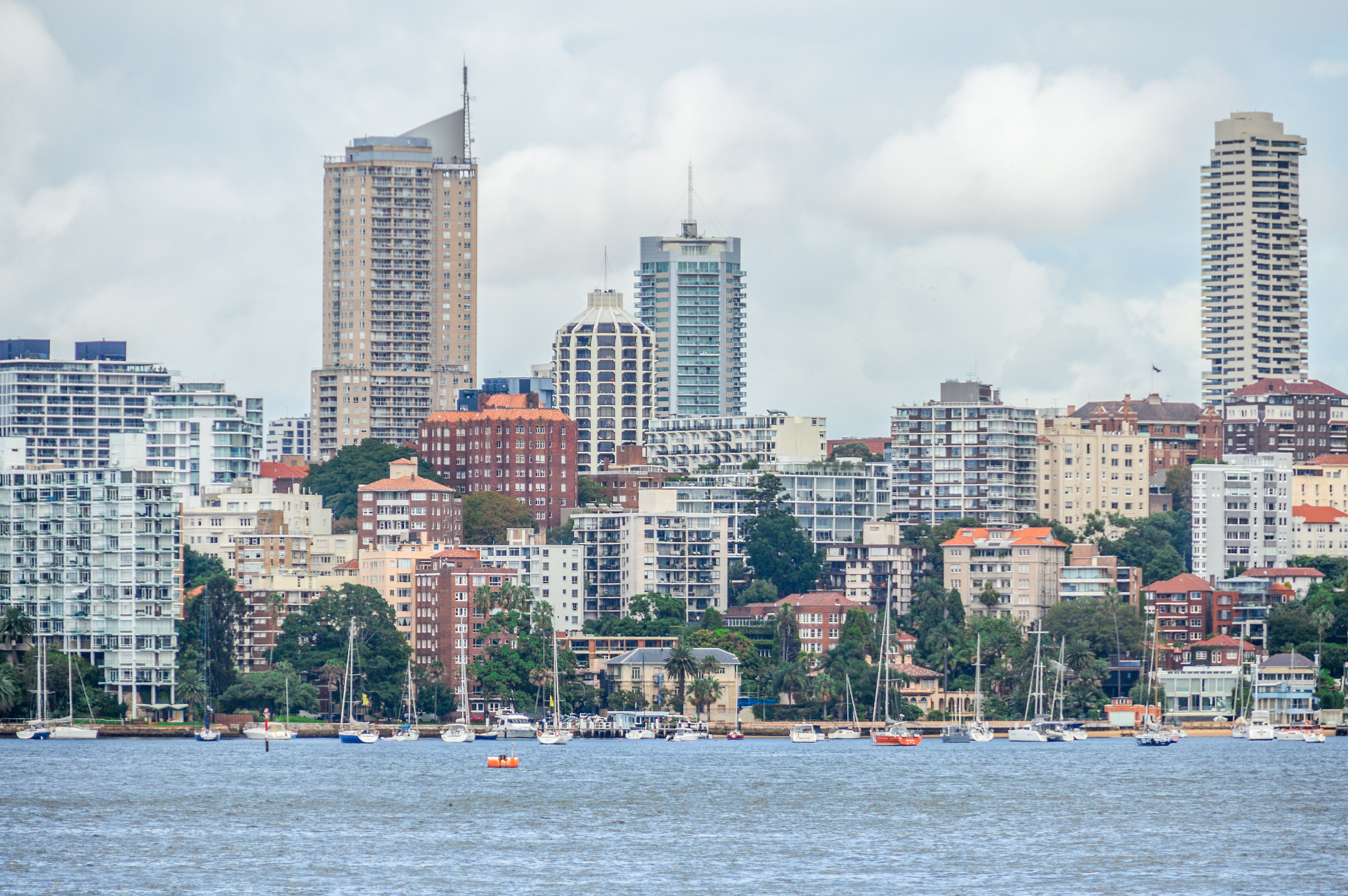 residential buildings along the sydney harbor