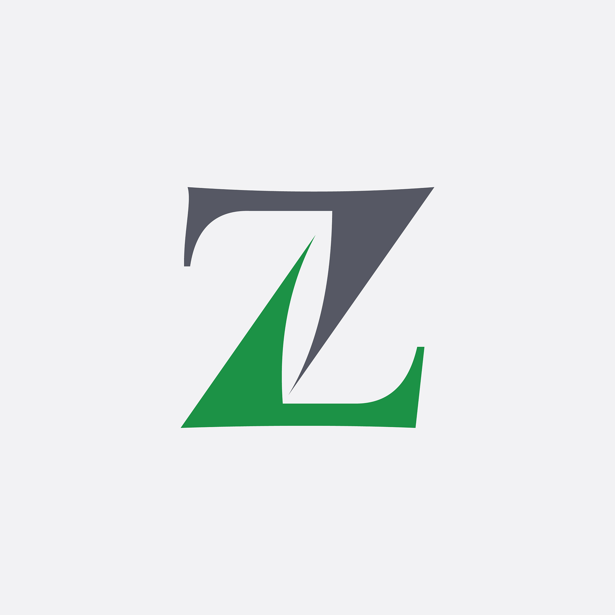 initial letter z or zz logo design template