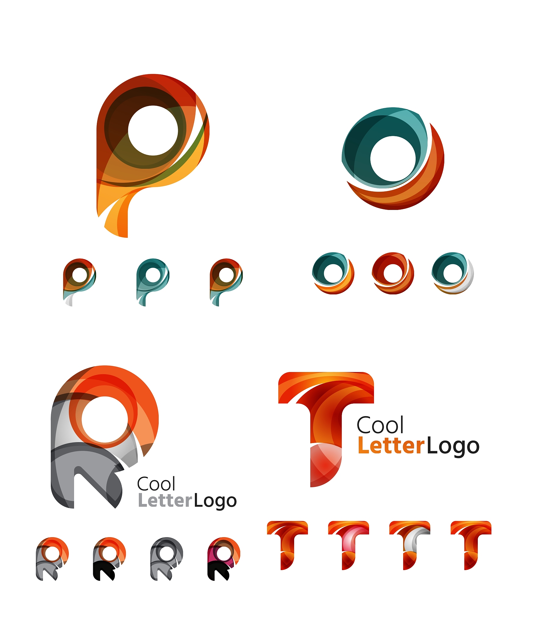 letter business emblem collection