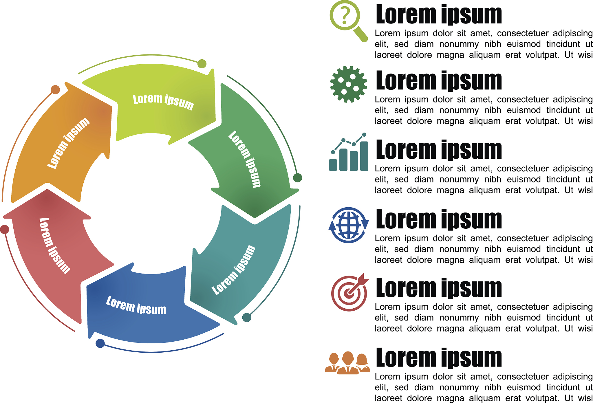 circle infographic template