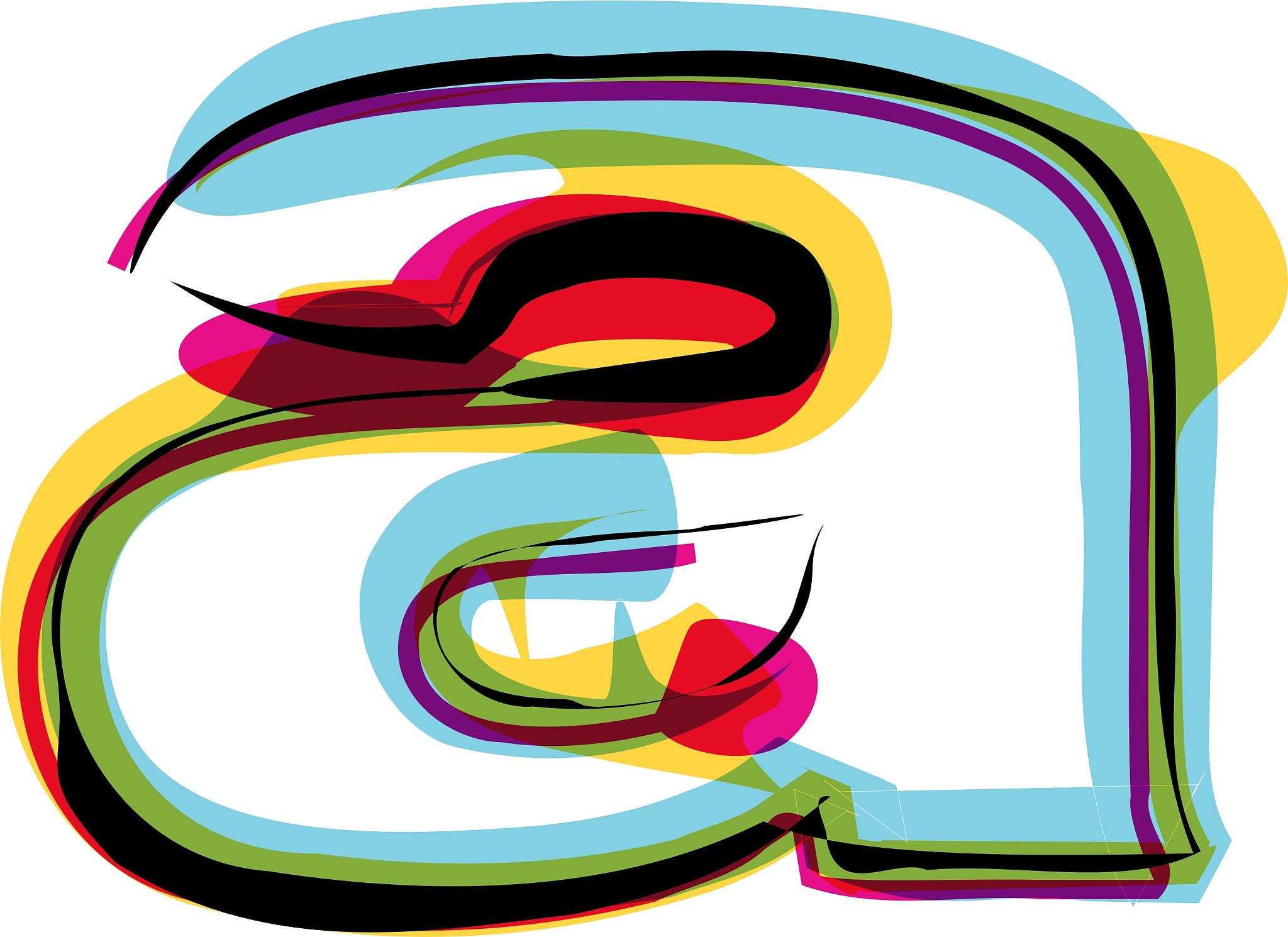 colorful font