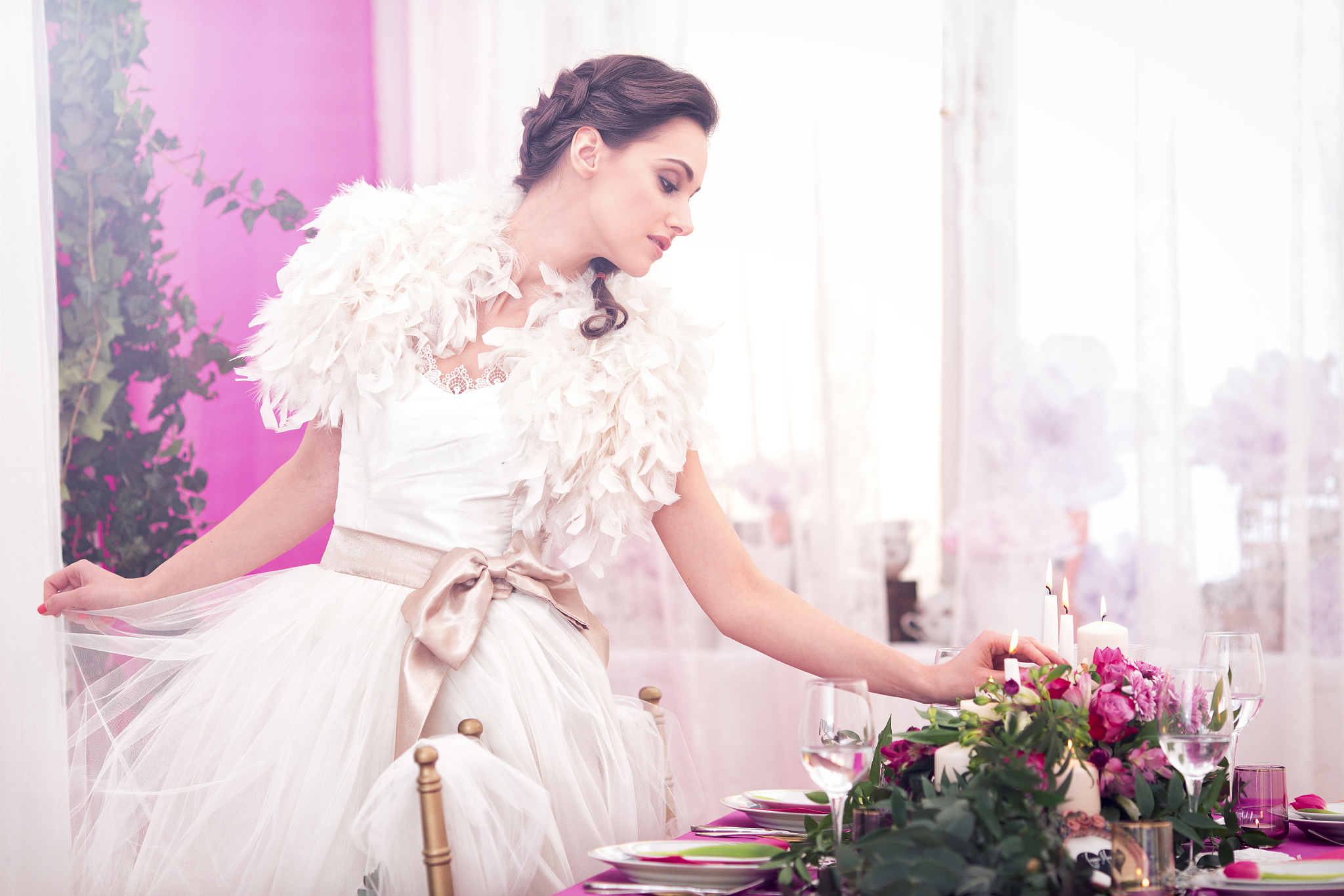 pink wedding