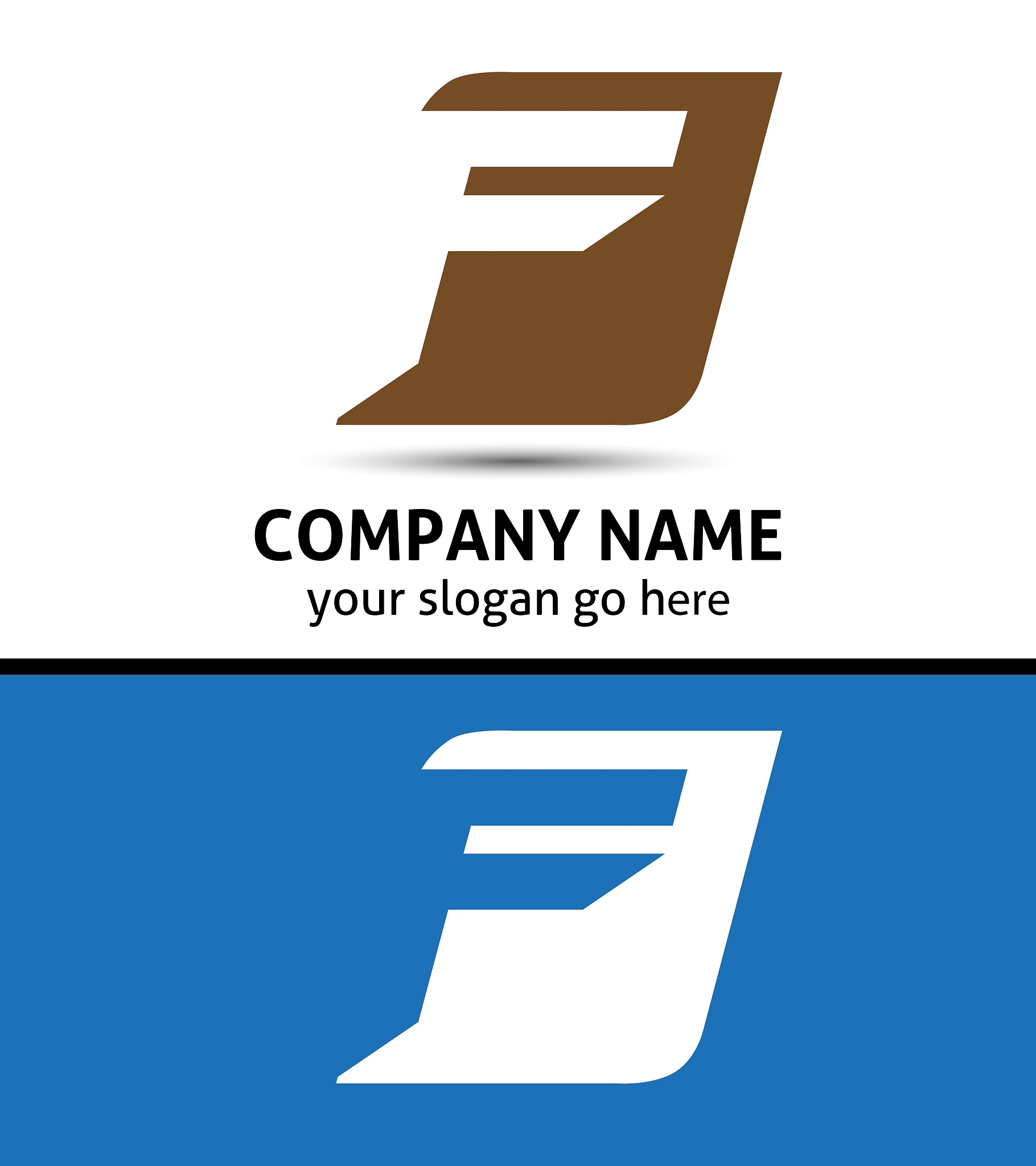 corporate logo f letter company design temp