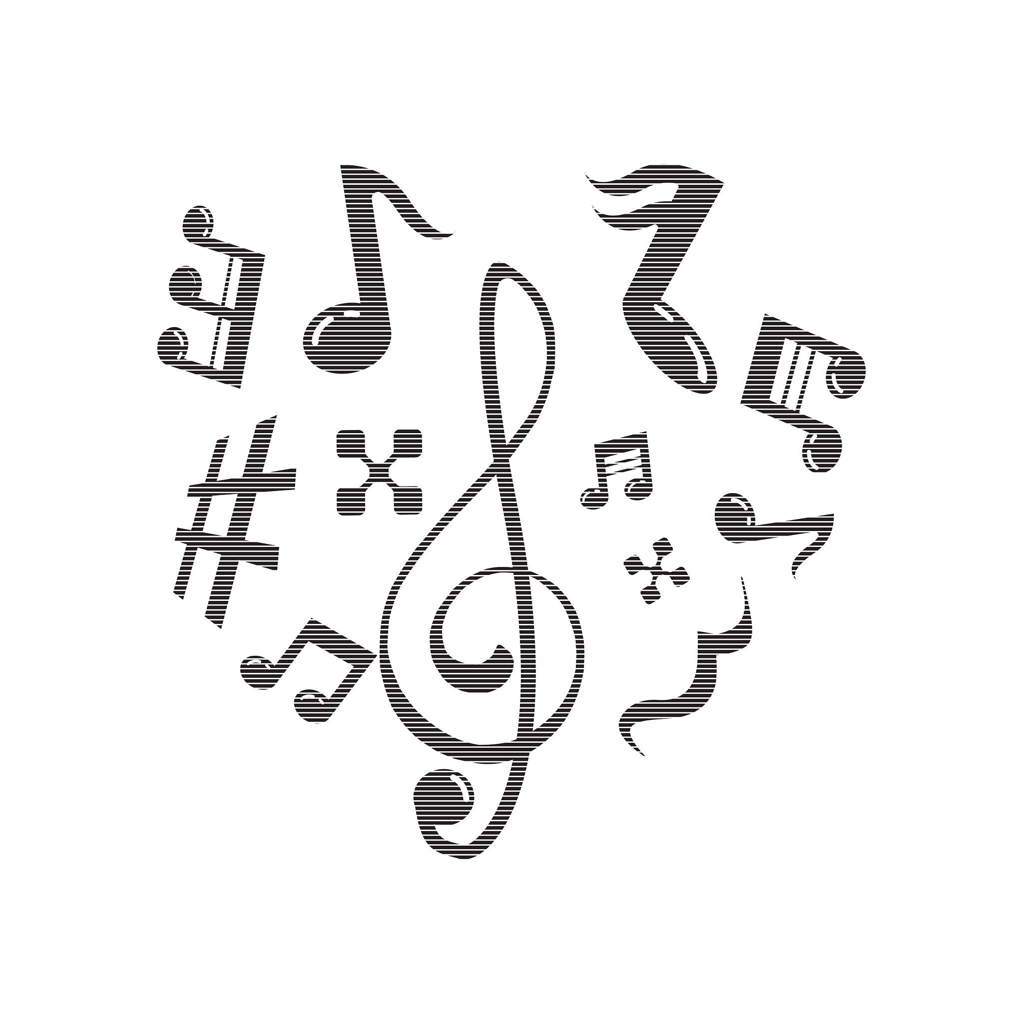 music scale logo design music note sign or symbol