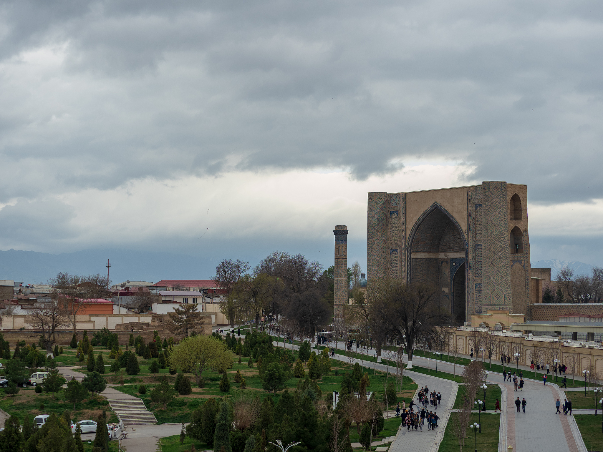 landscape of samarkand uzbekistan.