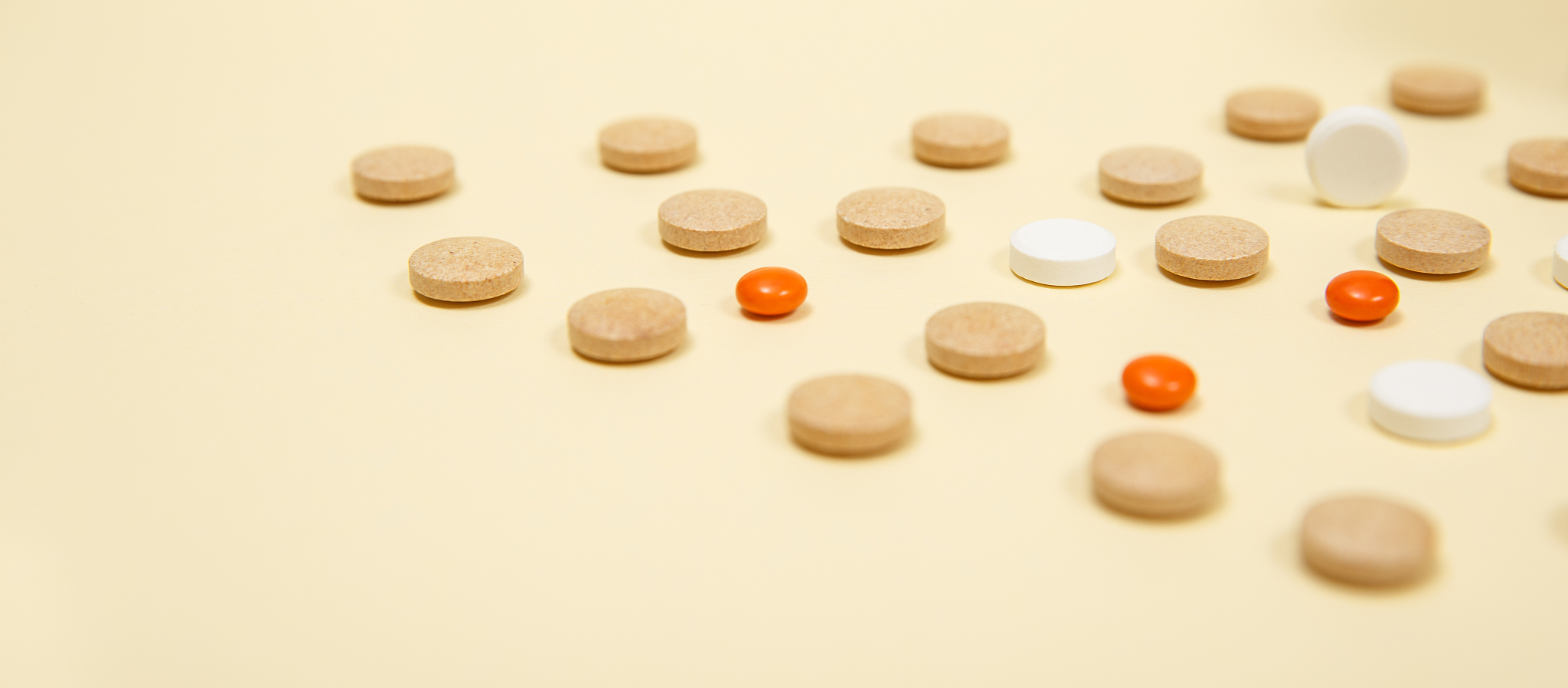 a photo of different medical drugs, tablets and pills
