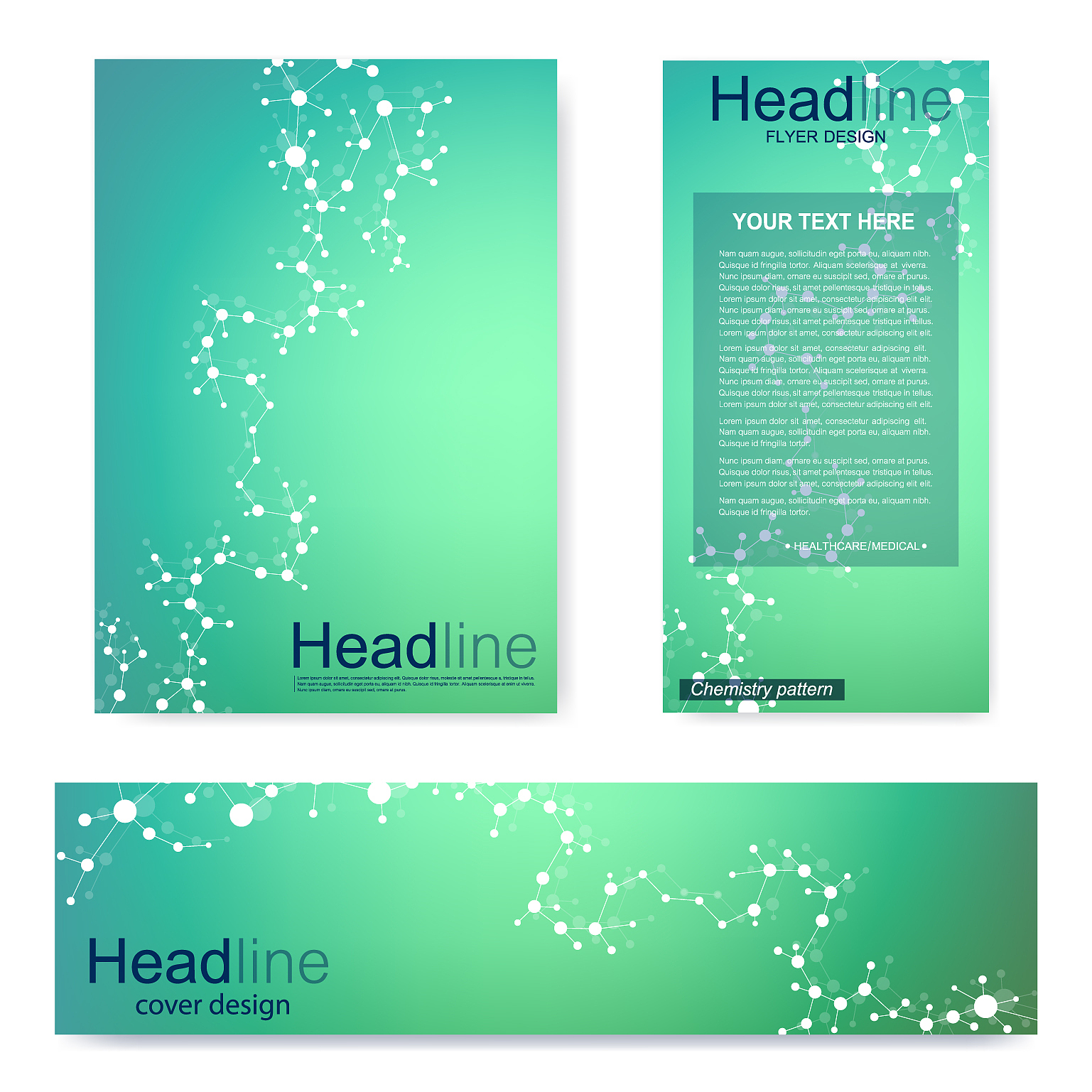 set flyer brochure size a4 templatebanner