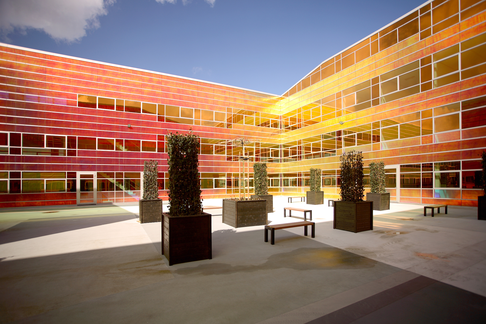 colorful futuristic building