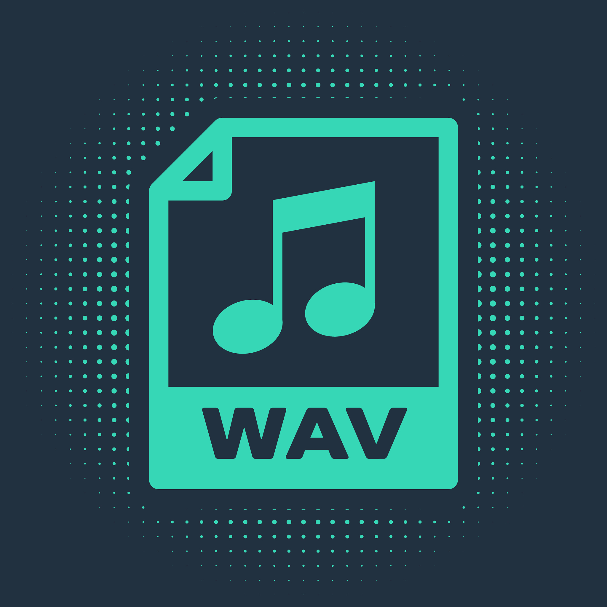 green wav file document download wav button icon