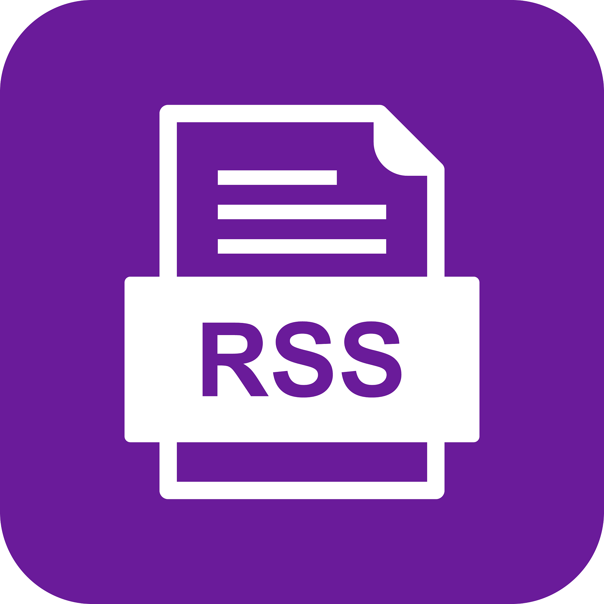 rss file document icon