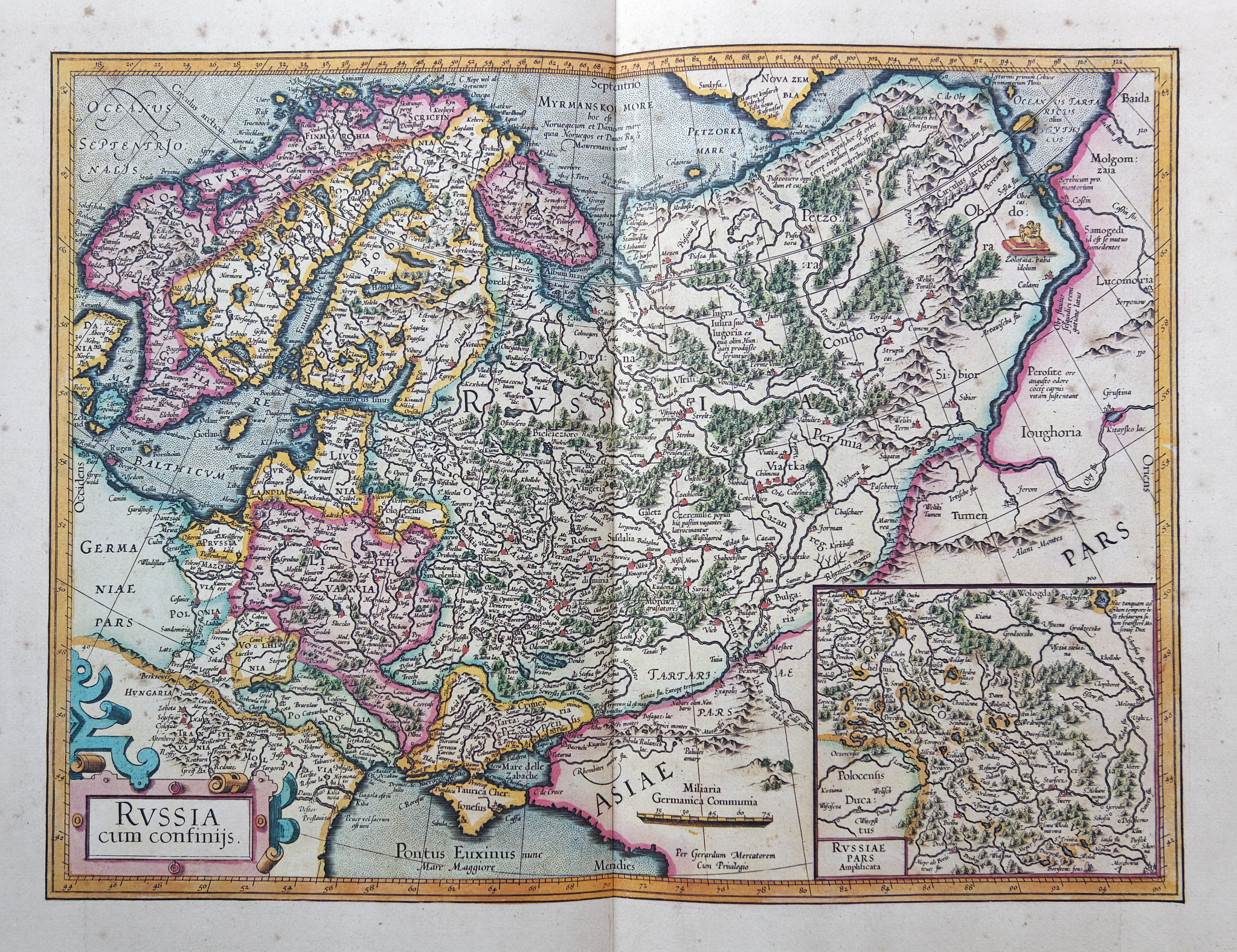 russia maps of 1595