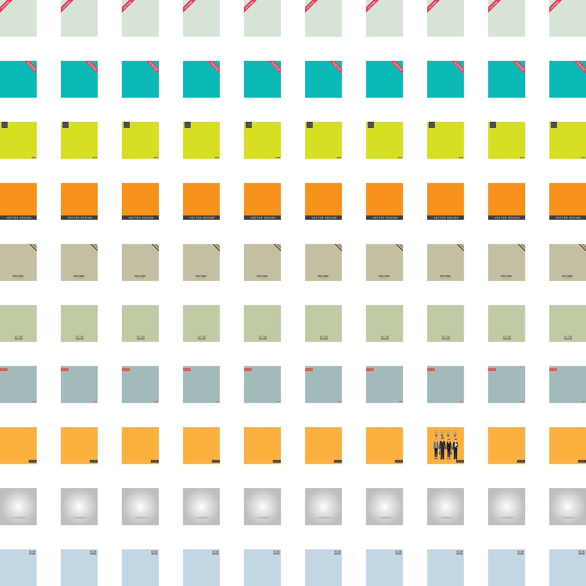 请实现一个网页顶部区域居中显示四个小方块颜色分别是 RED BLUE YELLOW GREEN 方块大小为20px请在每一个方块后面增加颜色的描述文字