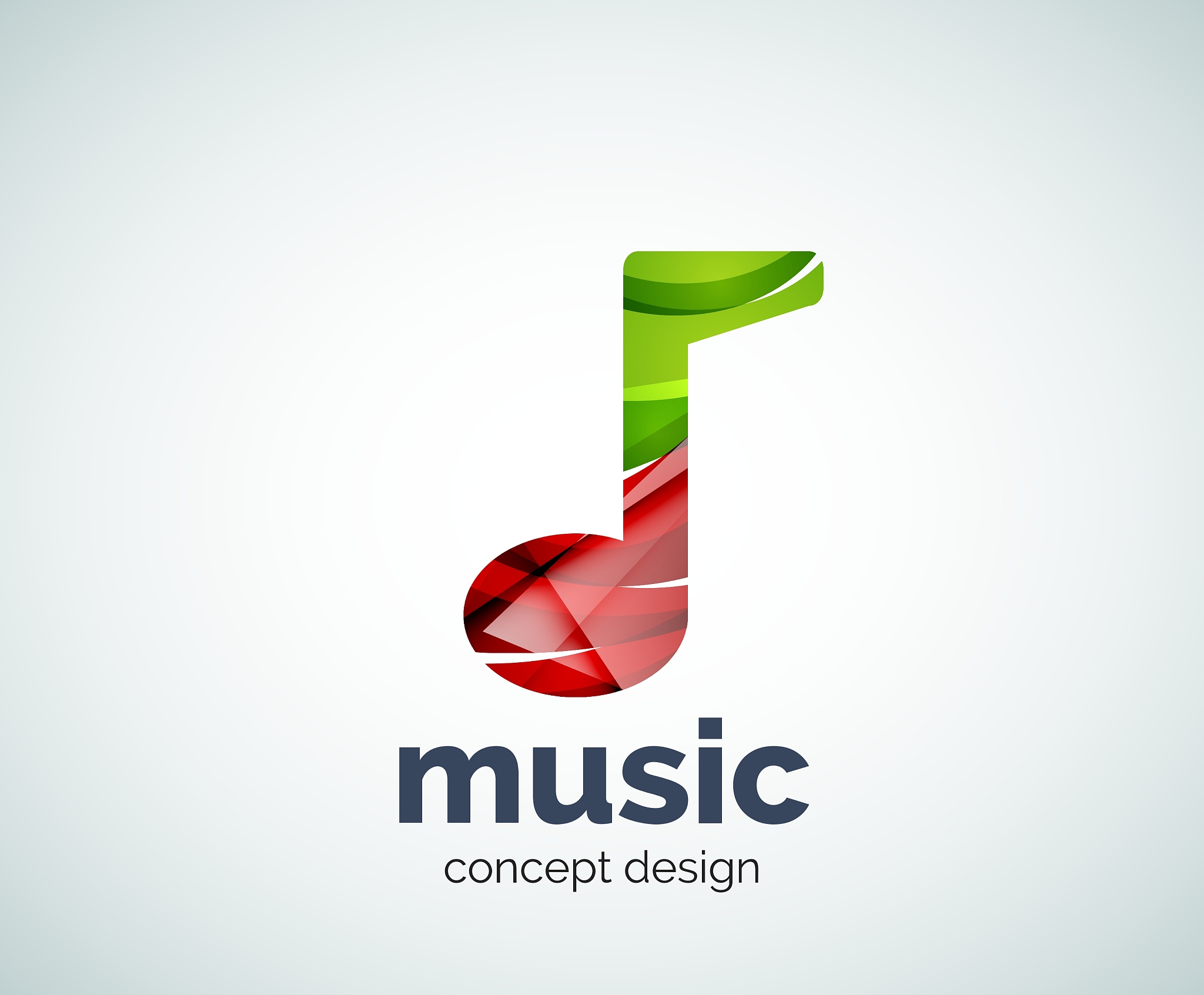 music note logo template