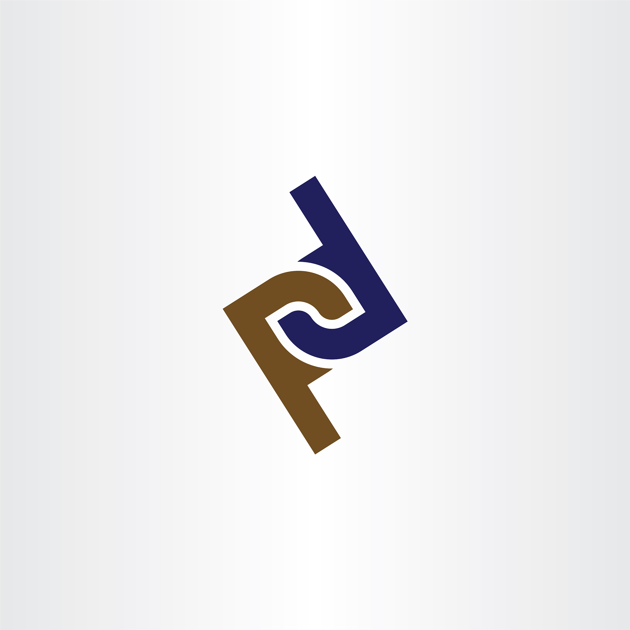 logo letter p and d icon logotype element