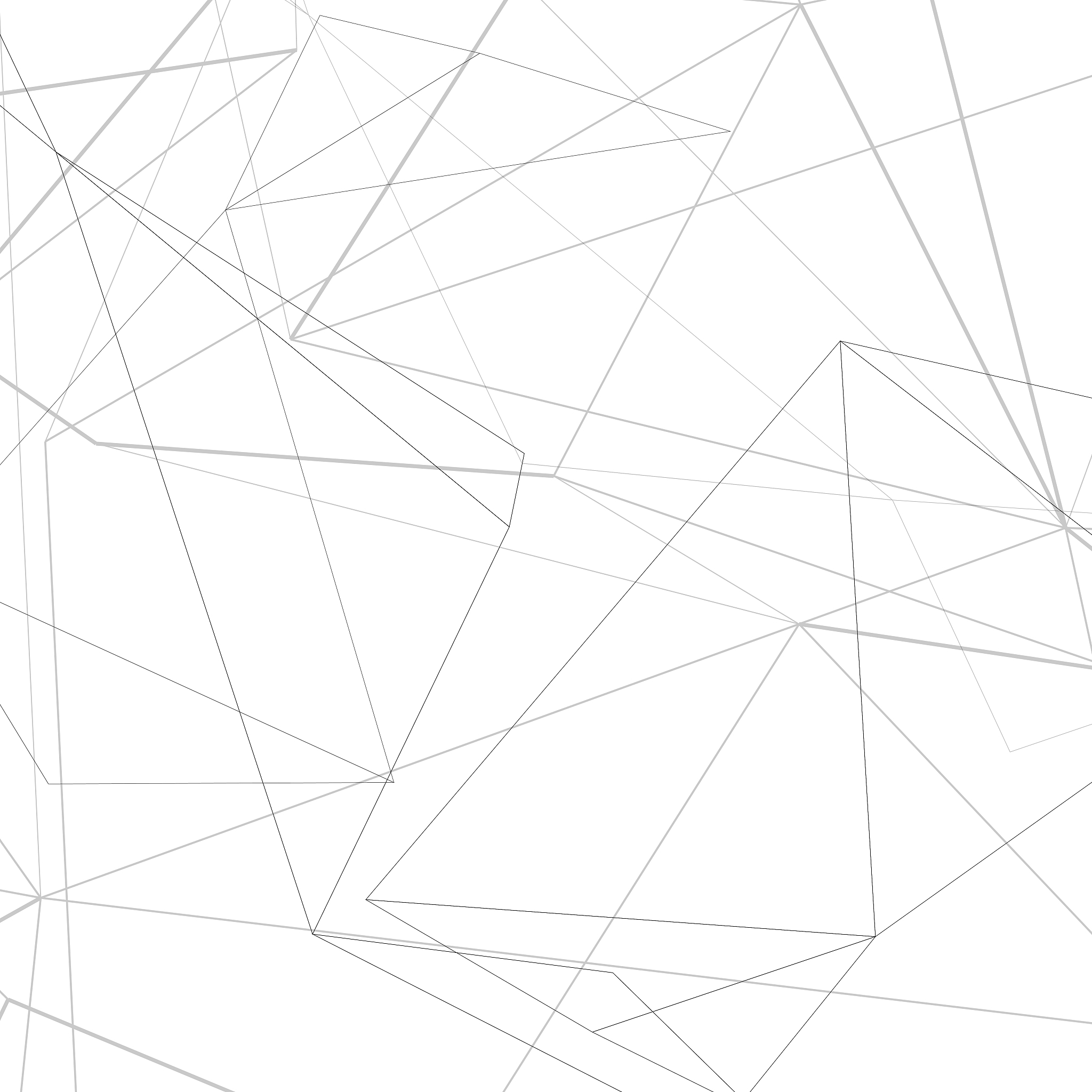 connected abstract pattern with overlapping lines. vector techno