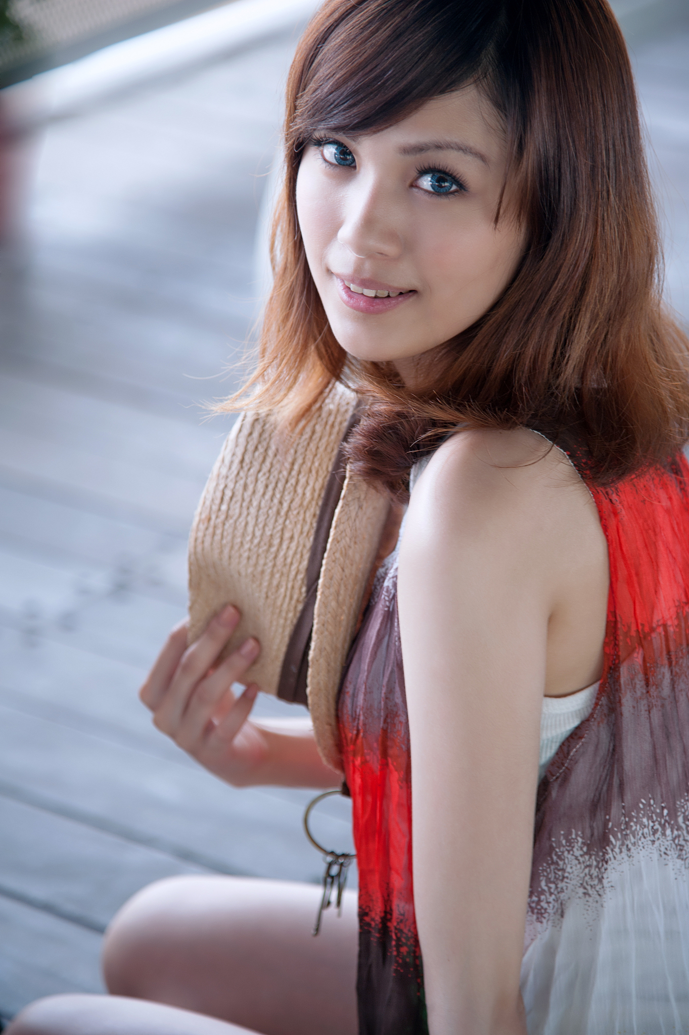 beautiful girl with hat
