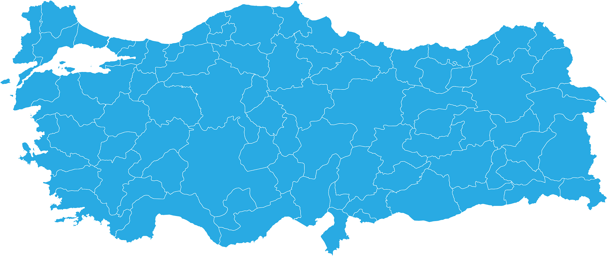 map of turkey high detailed map - turkey
