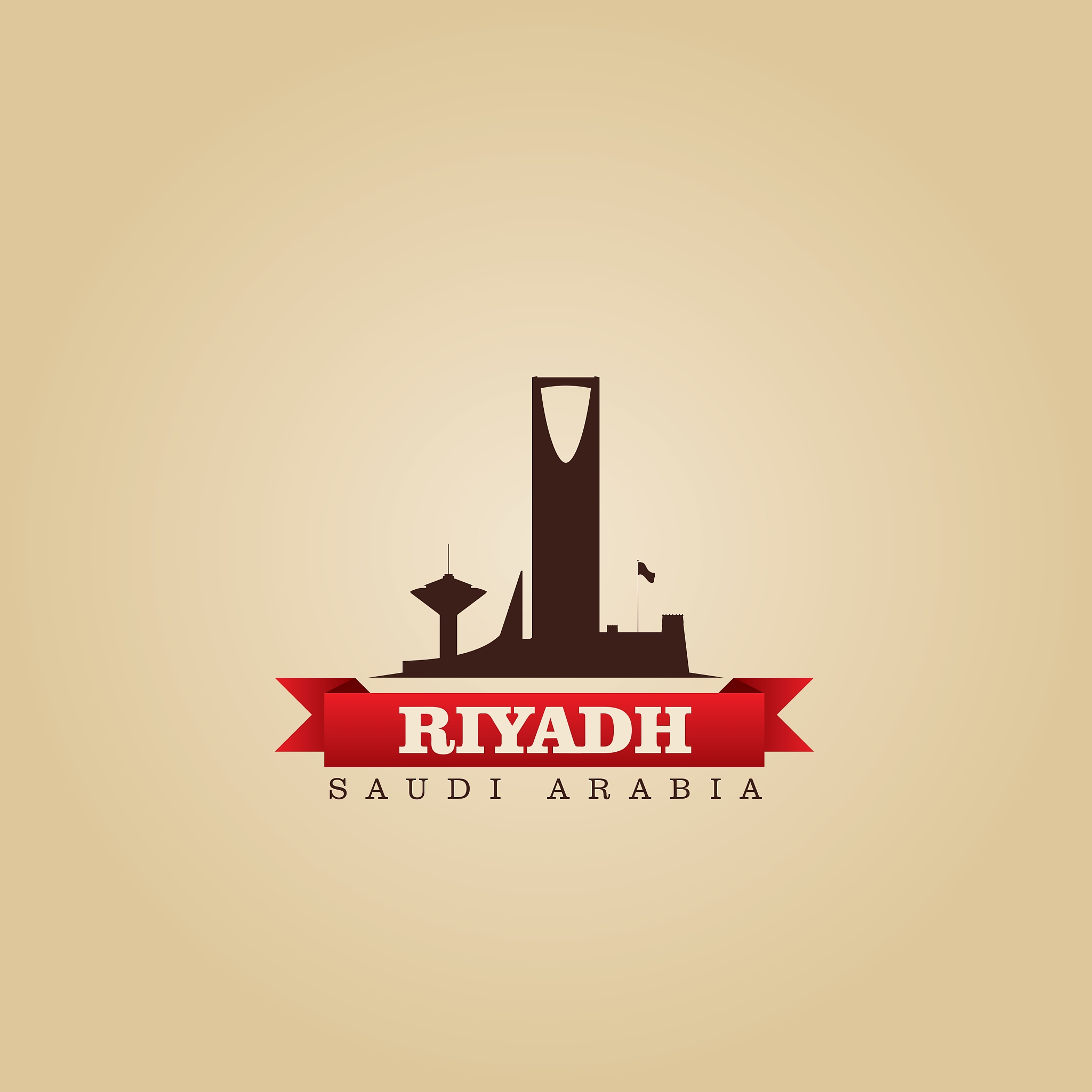 riyadh saudi arabia city symbol silhouette