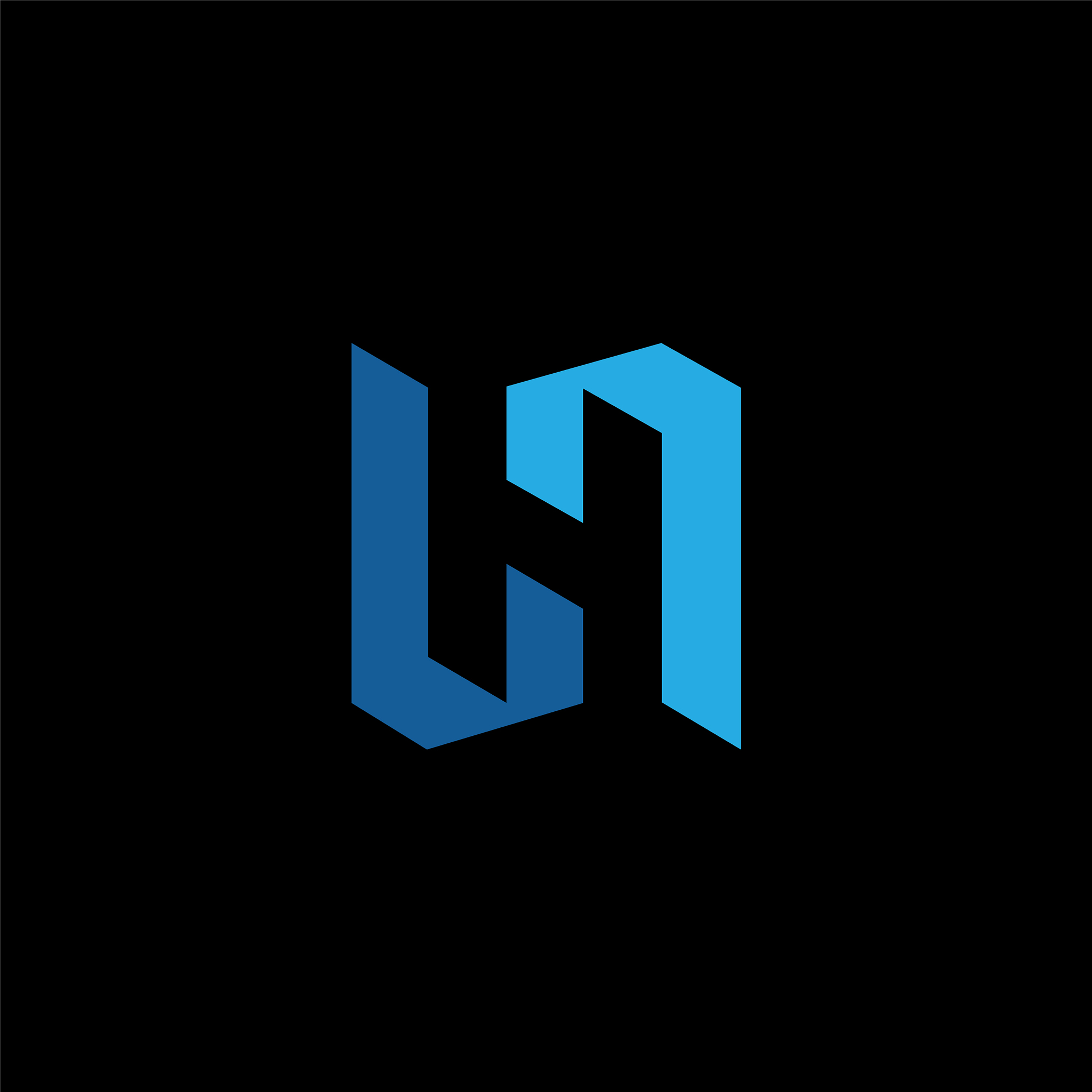 initial letter hh or h logo design template
