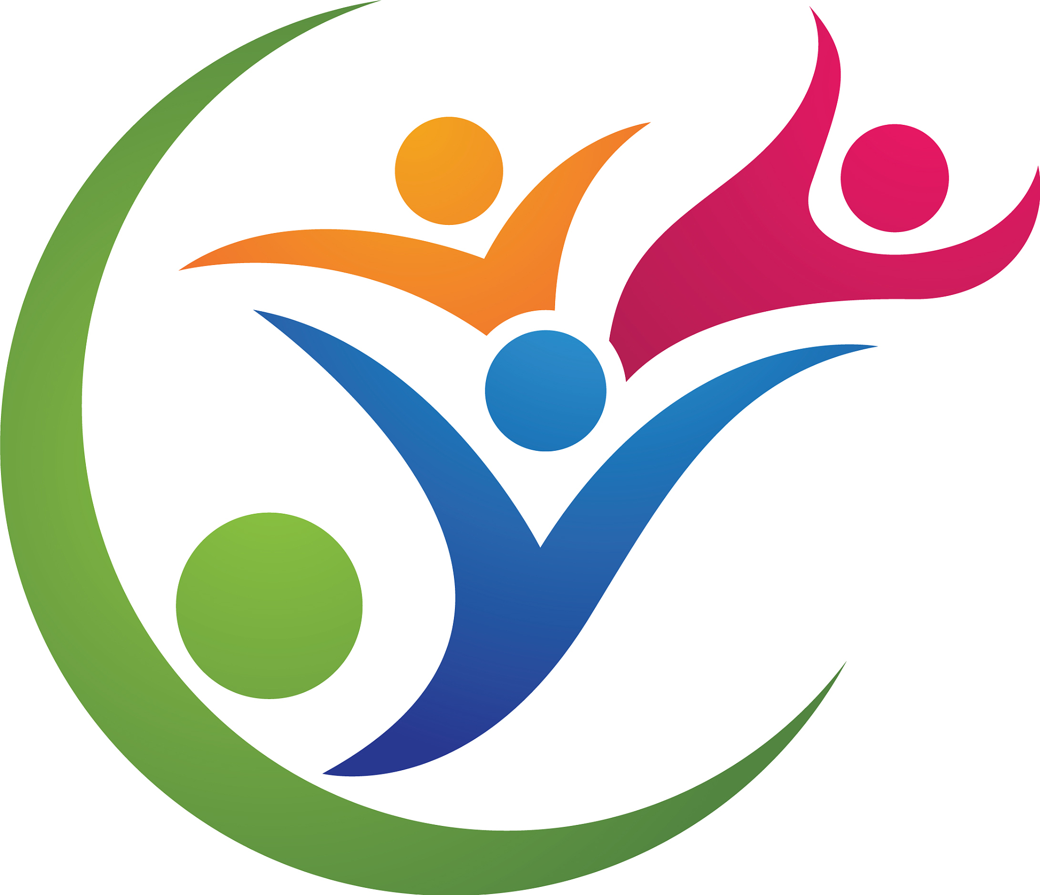 adoption and community care logo template icon