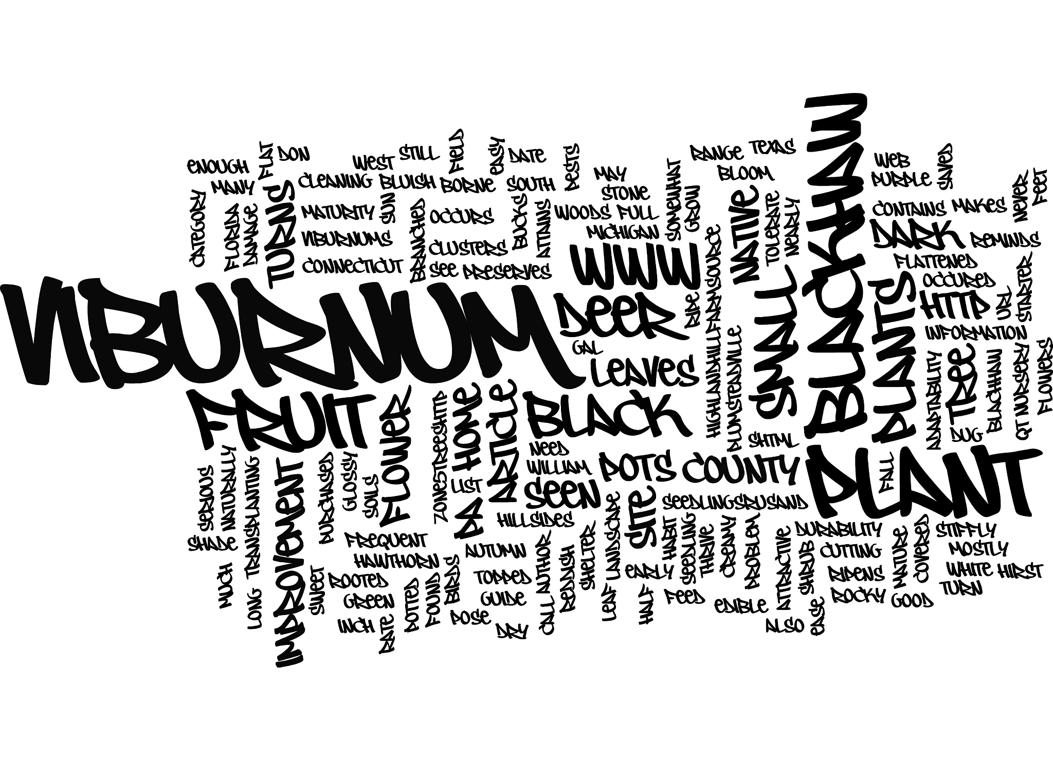 the blackhaw viburnum tree guide text background