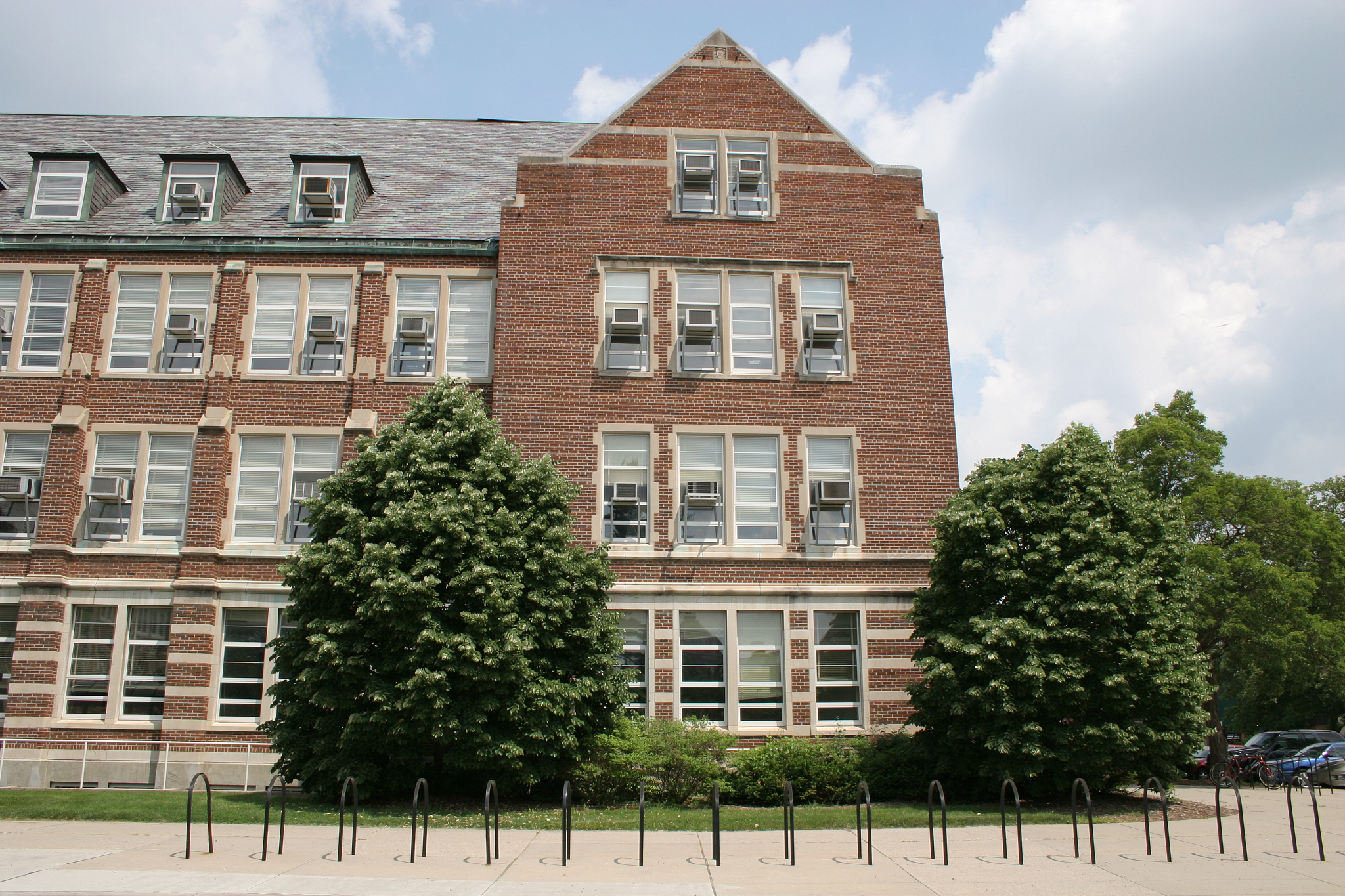 university campus scene